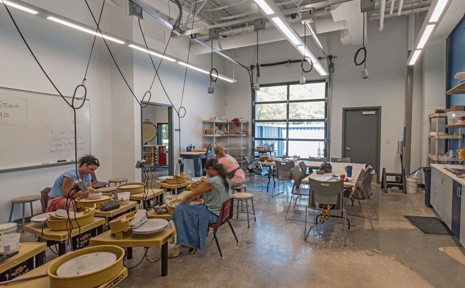 Community art classes in classroom at Alpharetta Arts Center