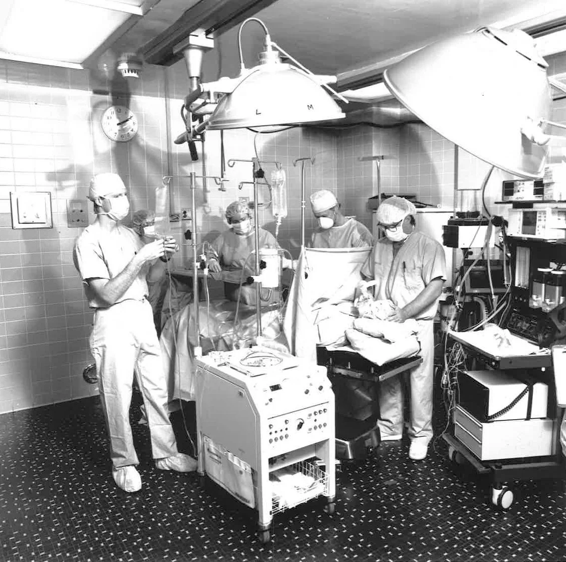 Surgeons in operating room at Newnan Hospital