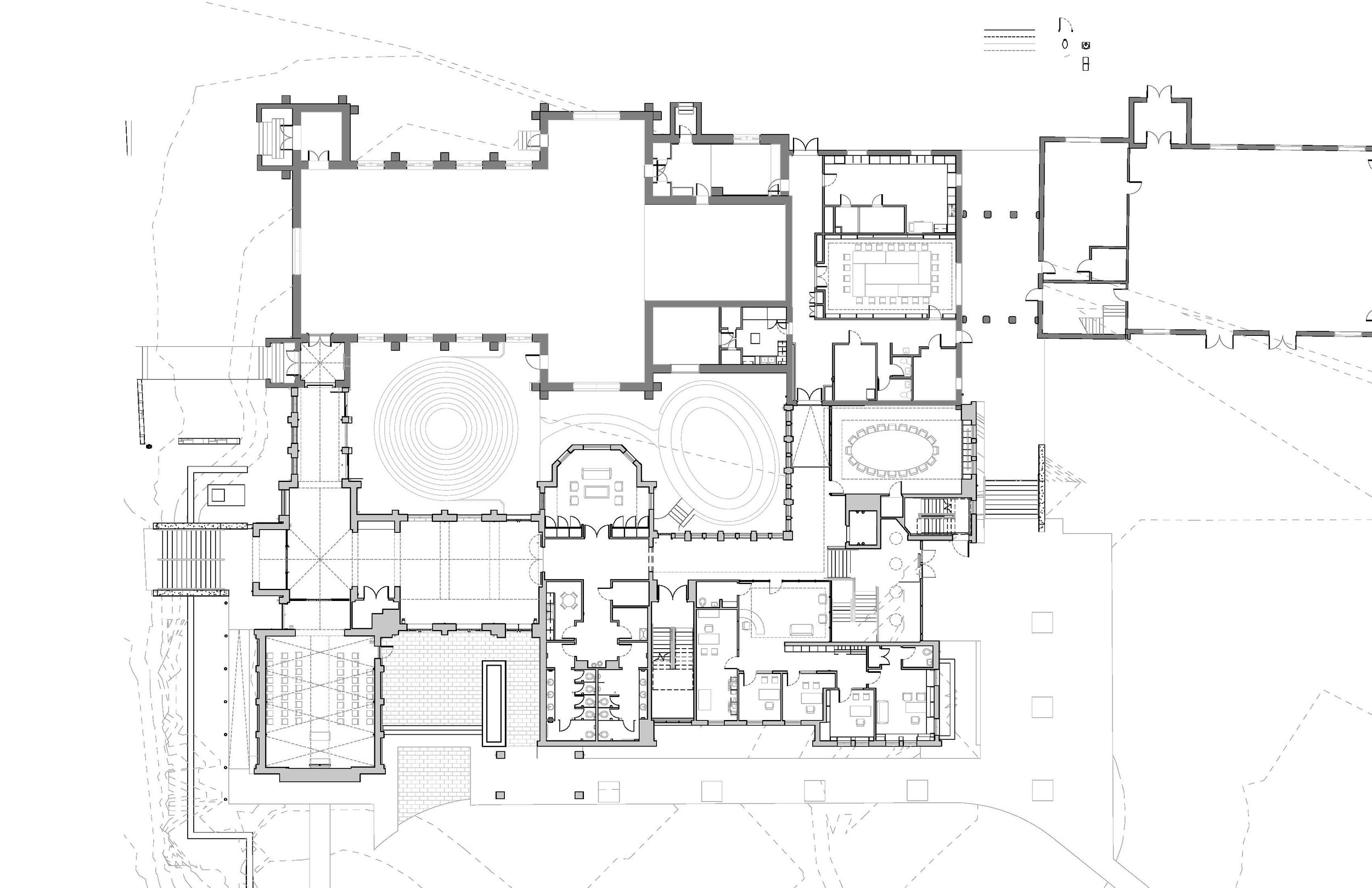 Diagram of site plan and master plan