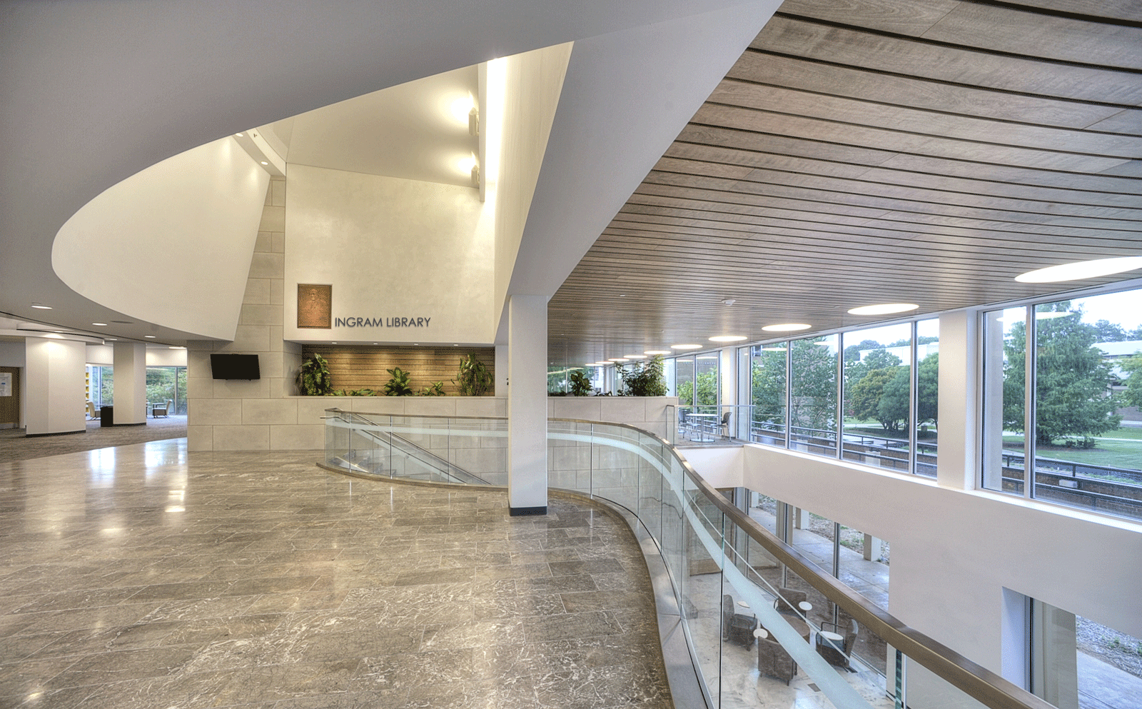 Ingram Library lobby second floor