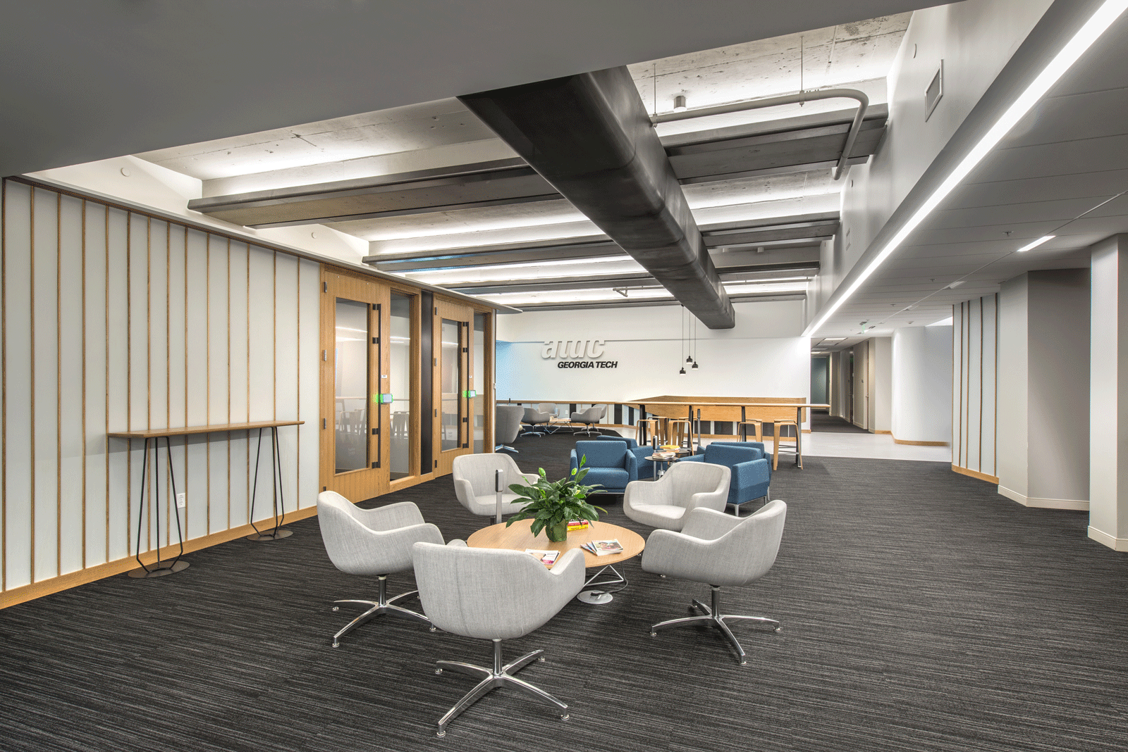 Open, bright, and airy office space to collaborate or work within