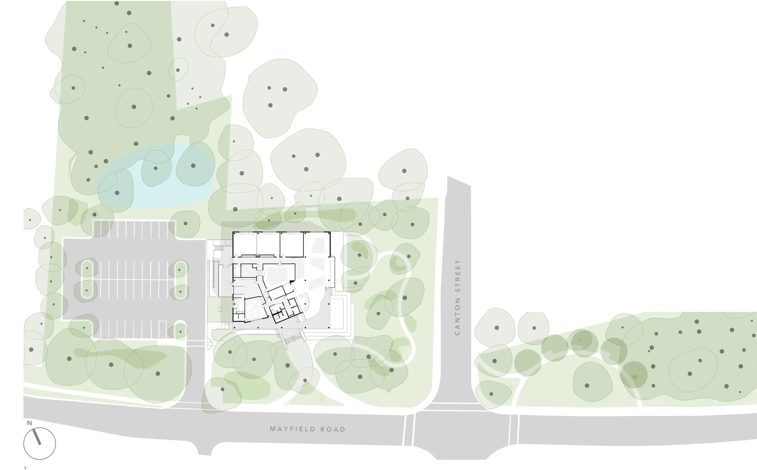 Site map and plan for Alpharetta Arts Center