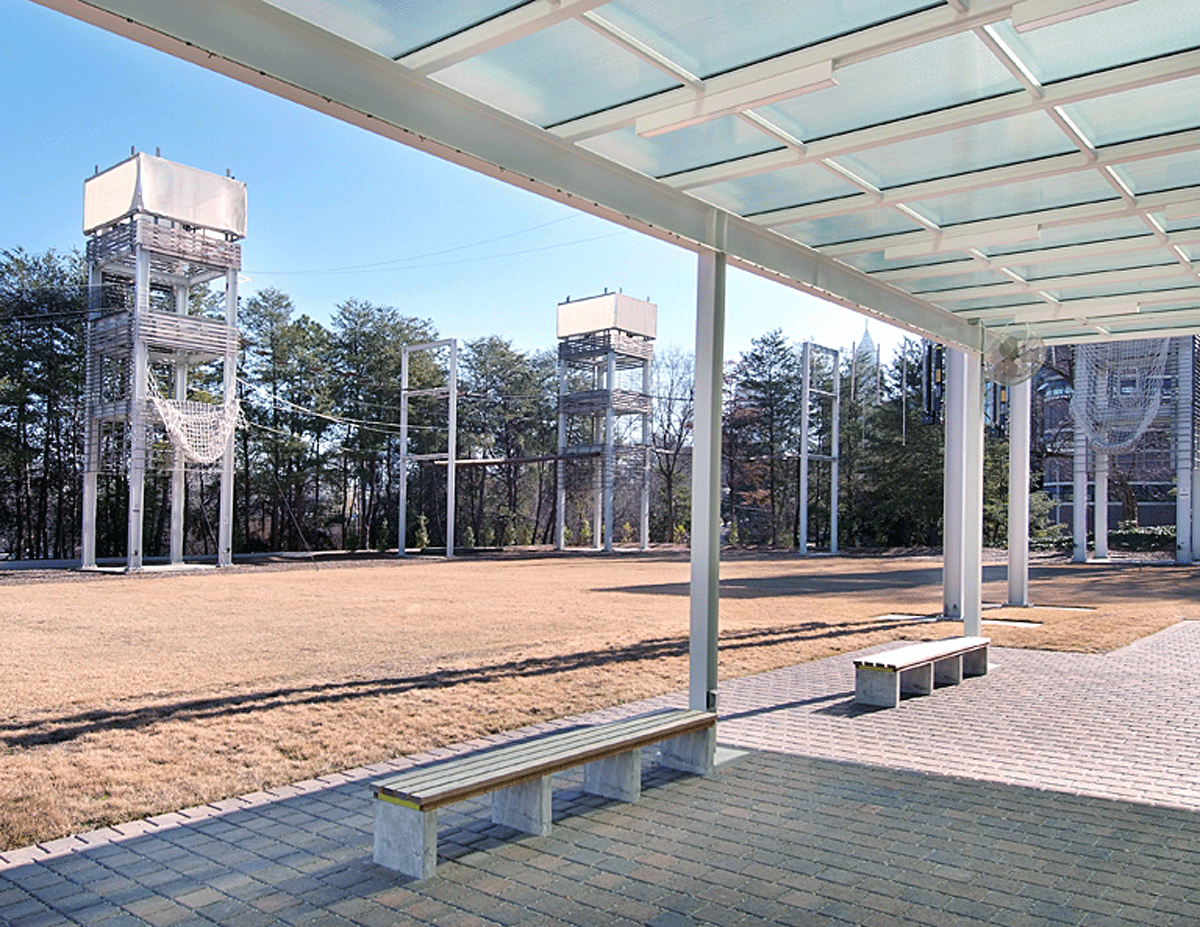 Georgia Tech challenge course towers