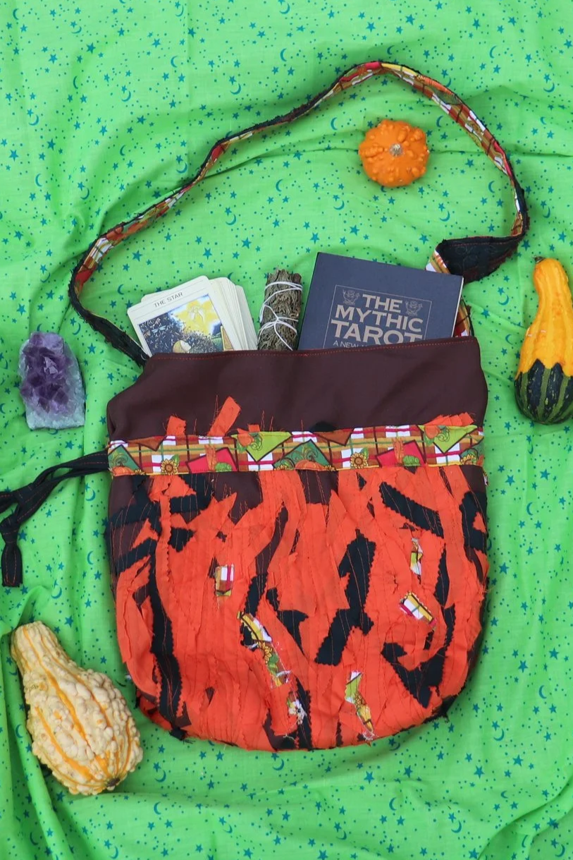Pumpkin Zero-waste Halloween Tote Bag/ Purse