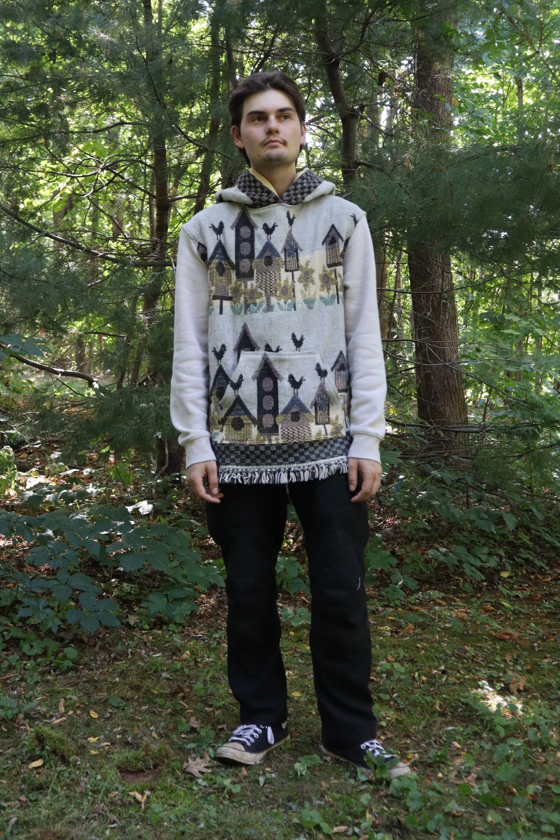 Chicken Coop Tapestry Blanket Hoodie