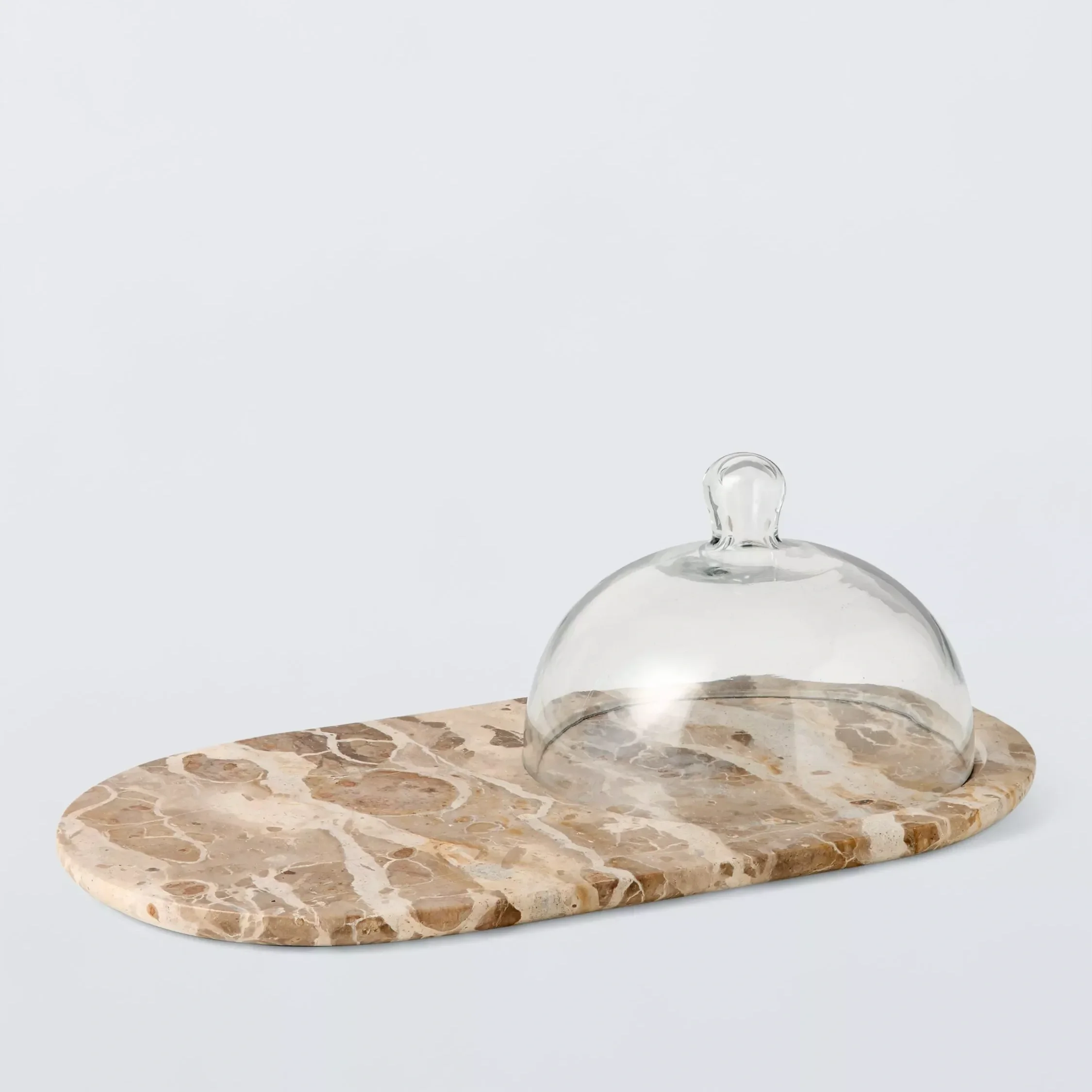 Marble Cheese Board with Dome
