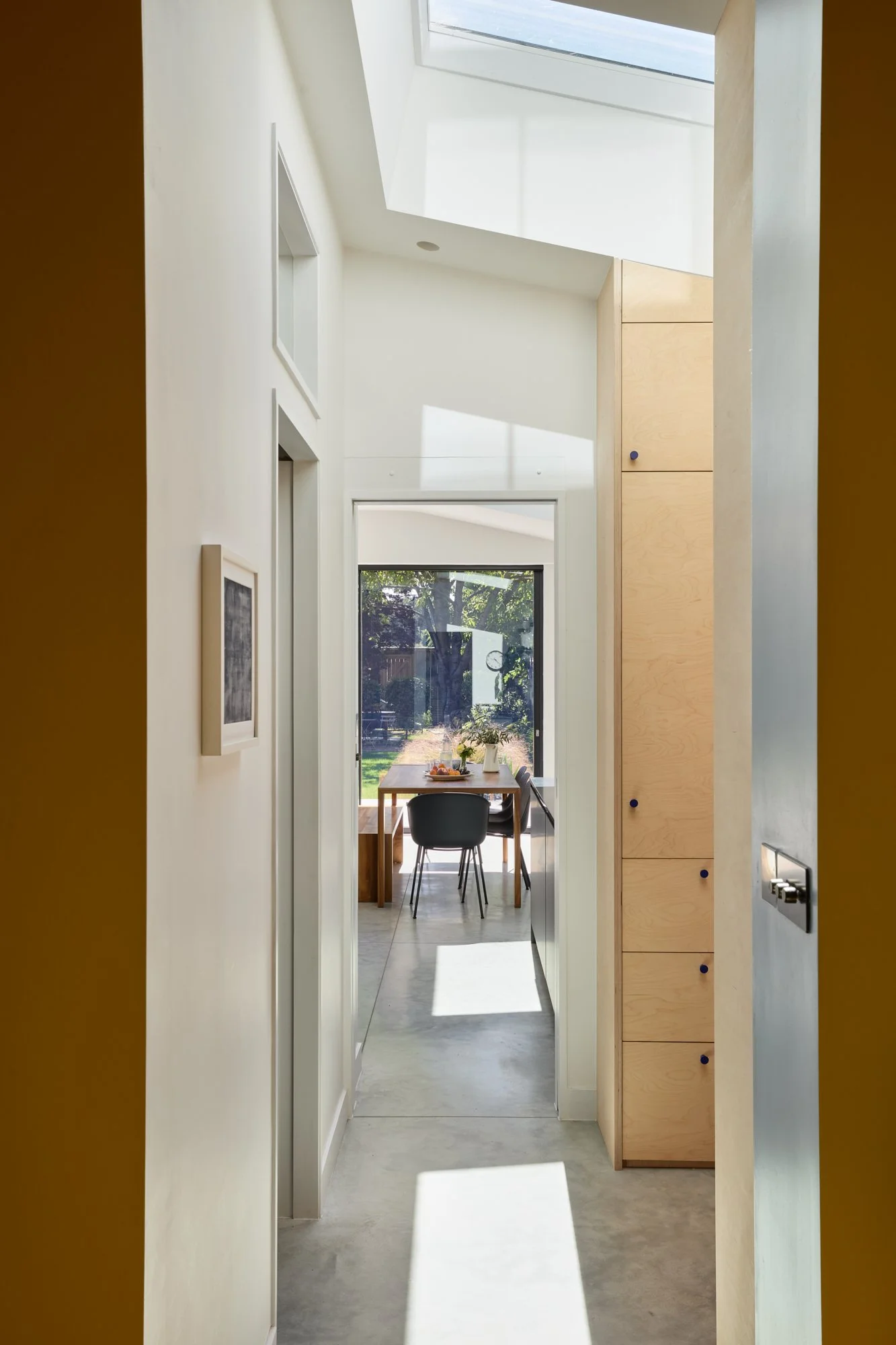 Openable skylight next to the kitchen