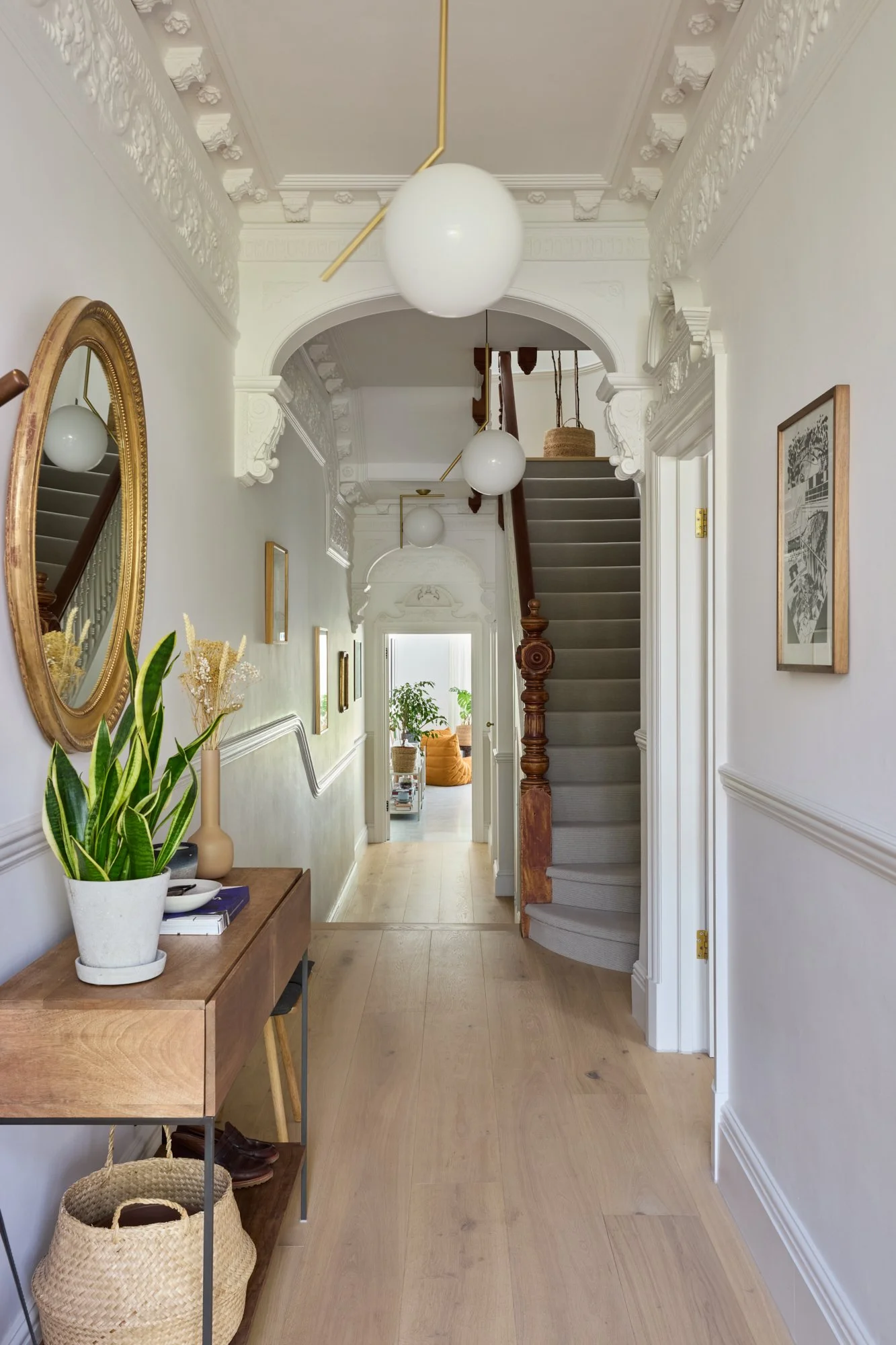 Edwardian entrance and hallways, in Dulwich