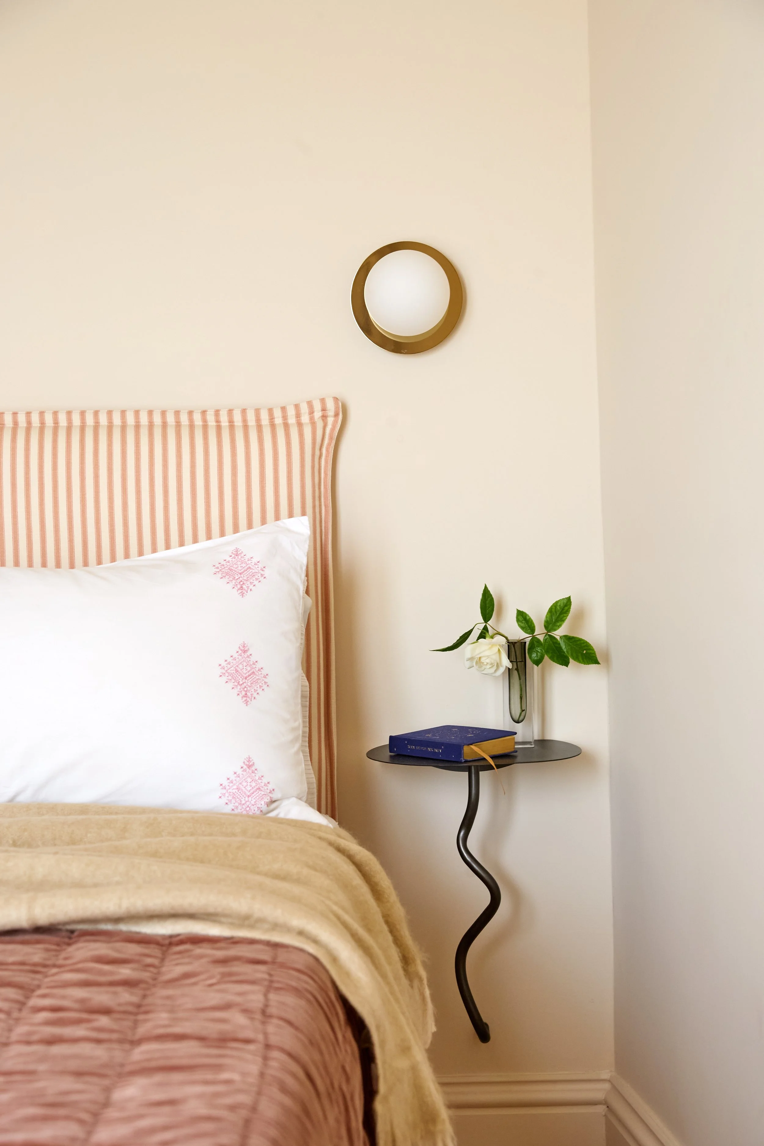 Soft colours, natural materials and carefully layered textures create a calm and nurturing retreat.