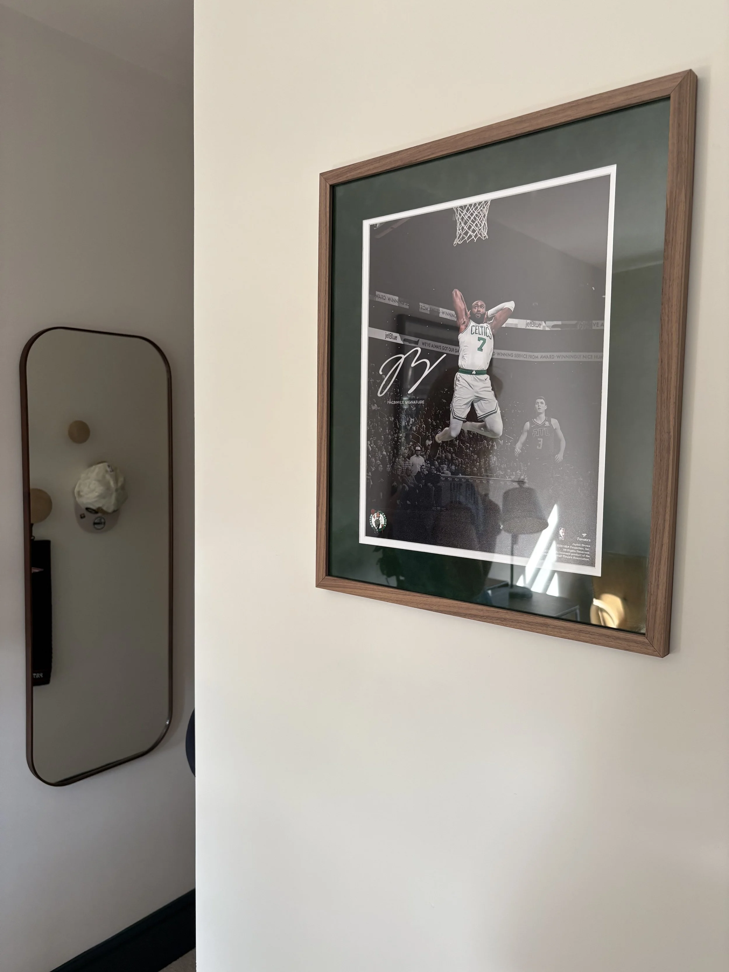 Sport themed artwork for a teen bedroom