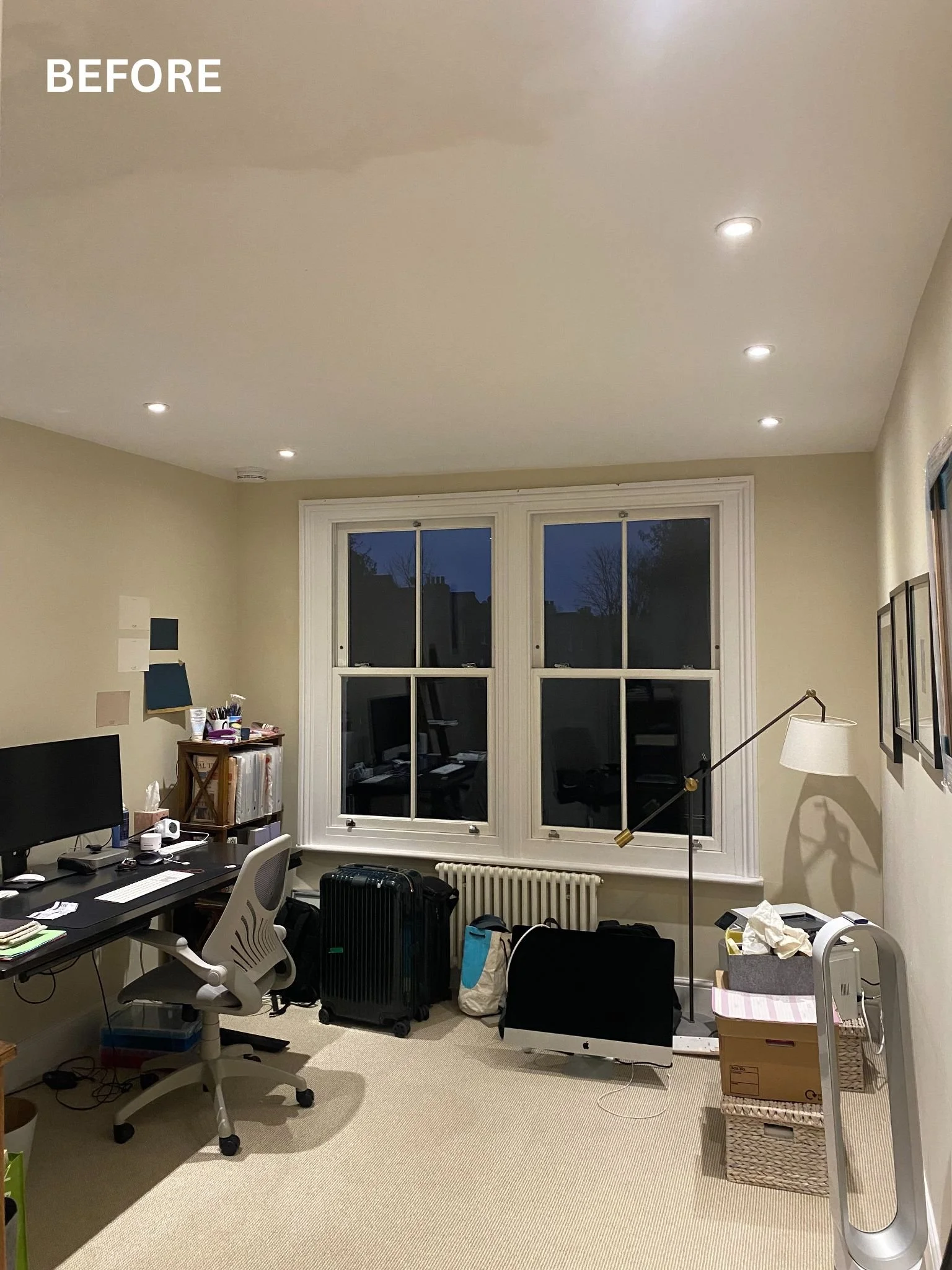 The room was a dark and uninviting office before the transformation
