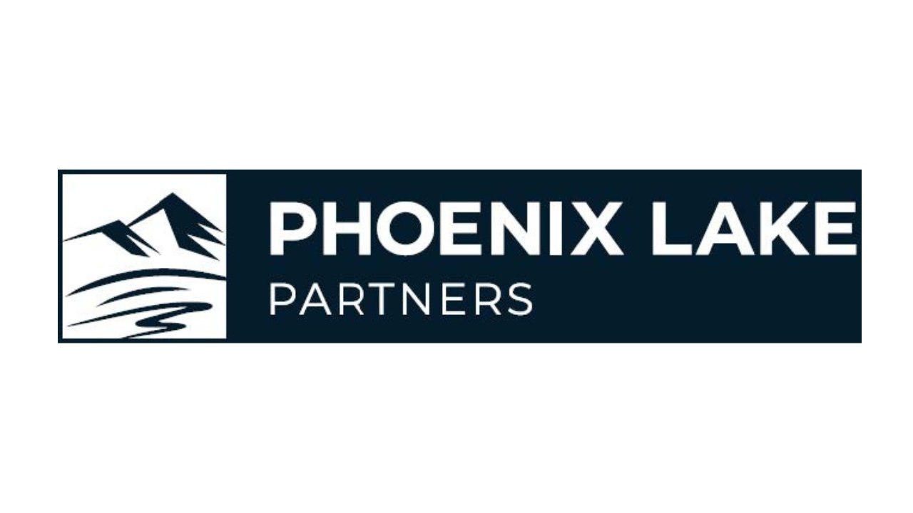 Logo for Phoenix Lake Partners featuring stylized mountain and lake design.