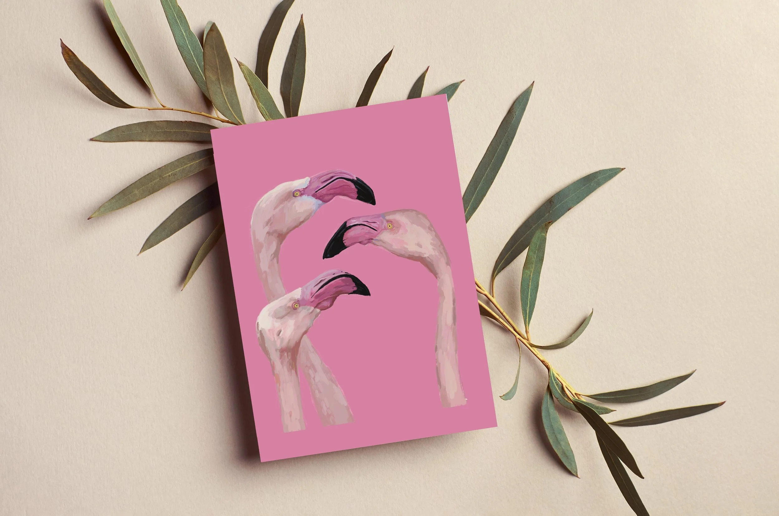 Pink Flamingo Greeting Card.jpg