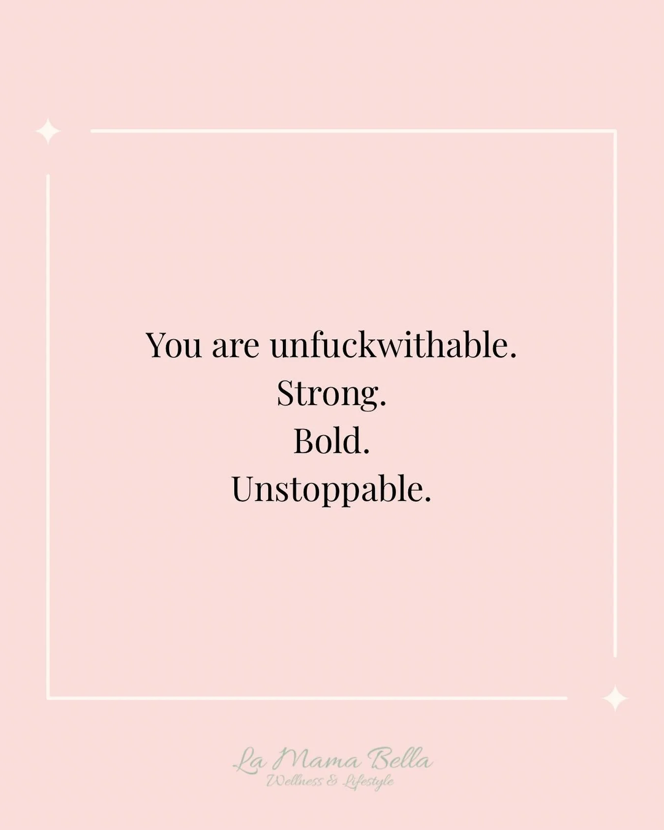 Reminder: nothing can touch you when you decide to stand in your power. You are stronger than the chaos, bolder than the doubt, and unstoppable in every season. Step into this week like the powerhouse you are 💪🌸
