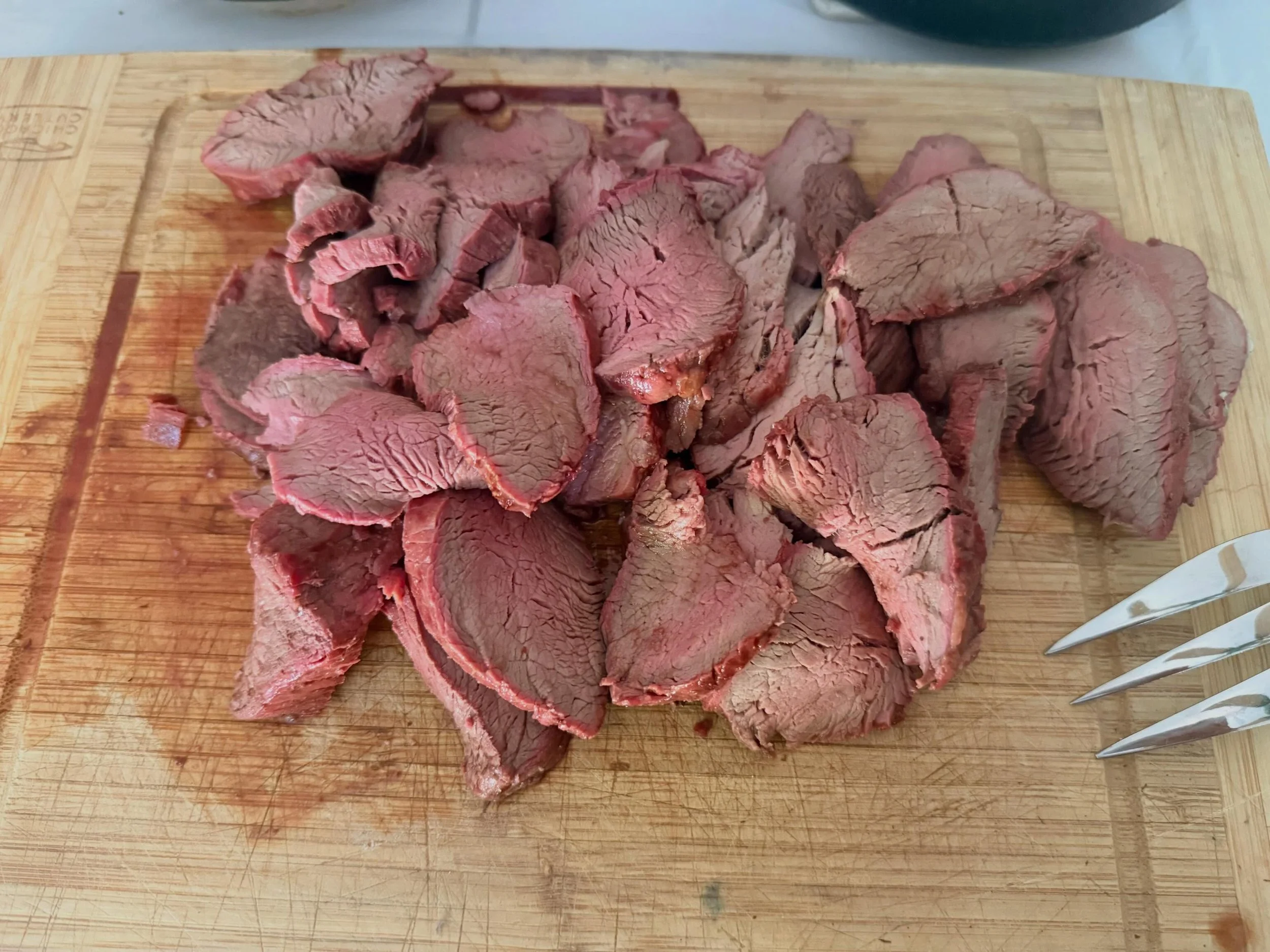 With beef still being a top craving of mine, I got the idea to make a &ldquo;filet mignon&rdquo; bar for my birthday! Hubby smoked and sliced up a bunch of filet mignon and we served it with mushroom gravy, creamy Roquefort sauce, creamy horseradish 