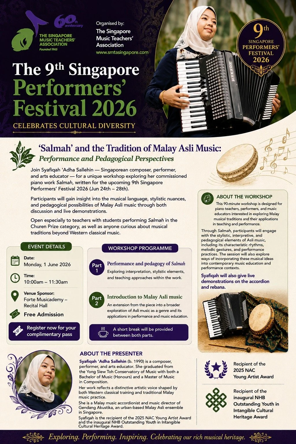Singapore Performers Festival 2026 Poster
