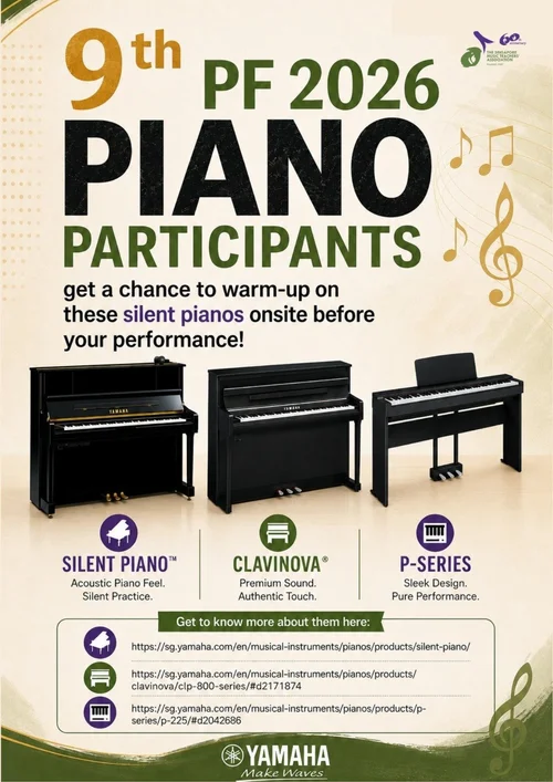PF 2026 Piano Participants Yamaha Warm-up Poster