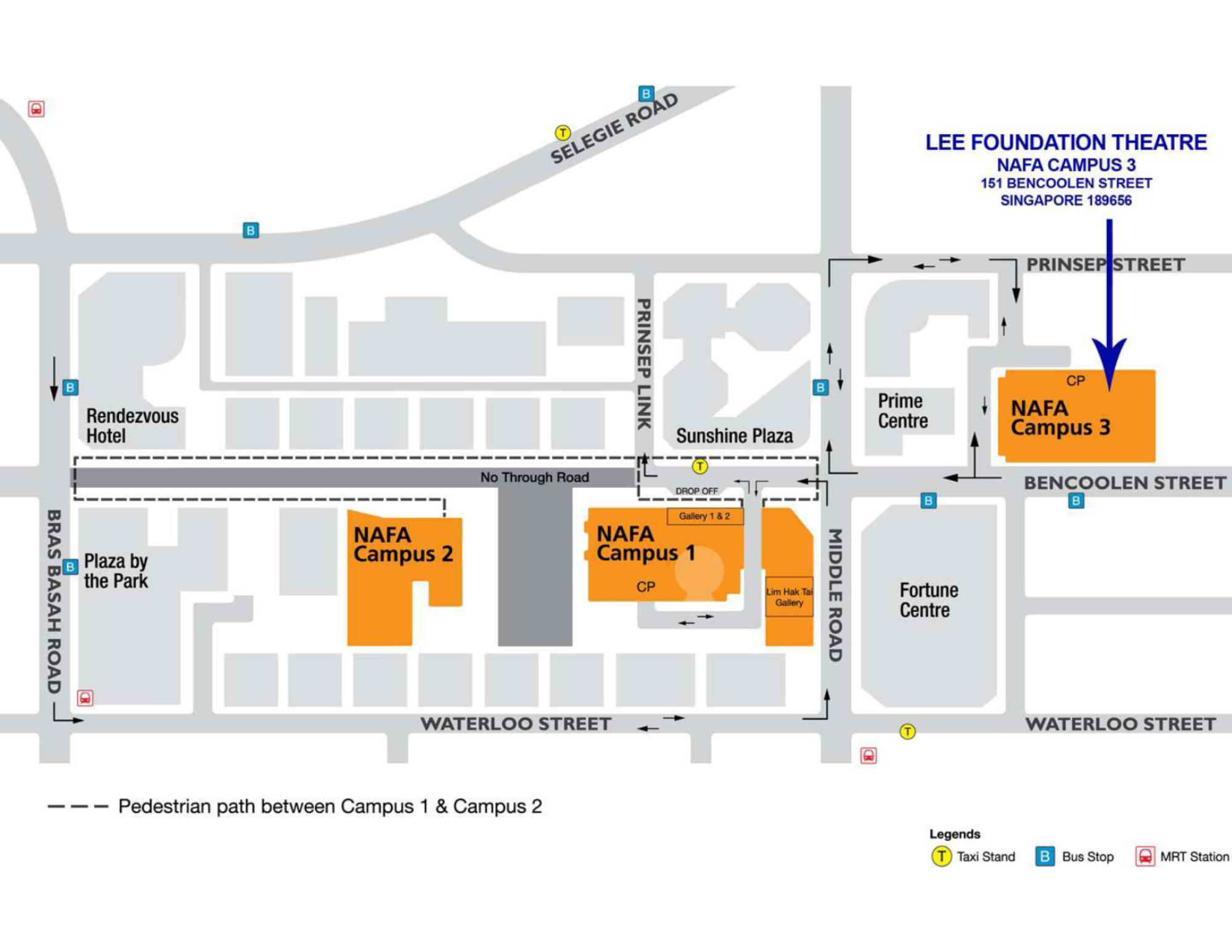 NAFA Campus 3 Location Map – Lee Foundation Theatre