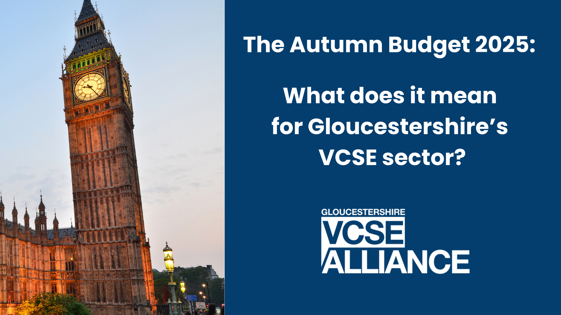 The Autumn Budget 2025 - What it means for Gloucestershire’s VCSE sector
