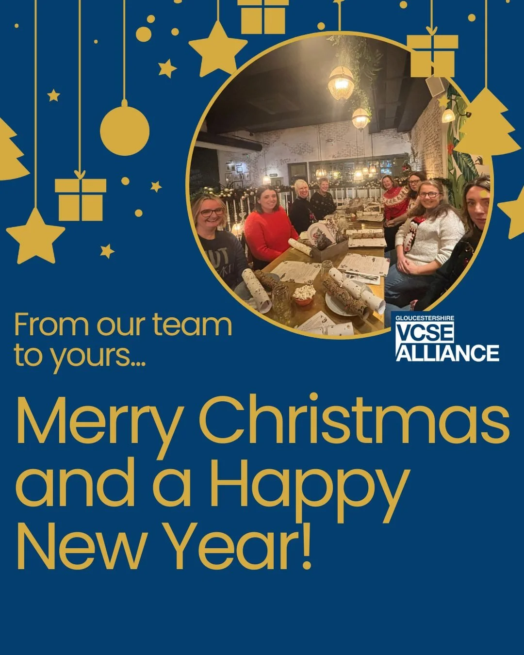 As many of us log off for a festive break, we wanted to say a massive "thank you" to all of you for your support, guidance, input and sheer hard work in 2025. 

Gloucestershire's voluntary, community and social enterprise sector is truly di