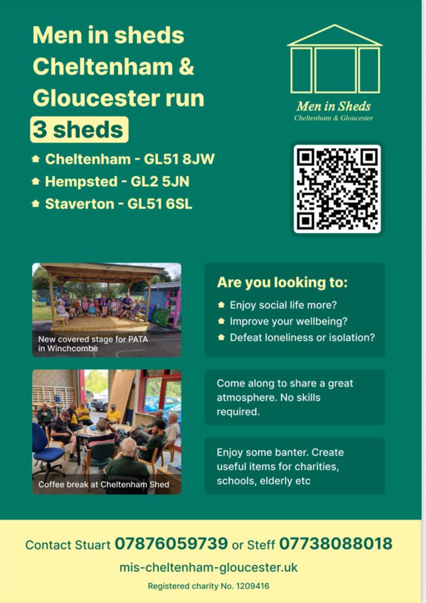 Men in Sheds Cheltenham &amp; Gloucester