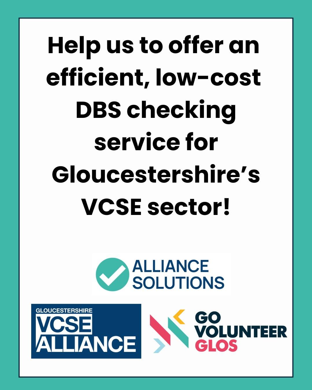 We&rsquo;re often asked to provide a DBS Checking Service for VCSE organisations in Gloucestershire. 

We&rsquo;d love to&hellip; but we need your help!

In order to register as a DBS Umbrella body, we need to evidence that we&rsquo;ll complete at le