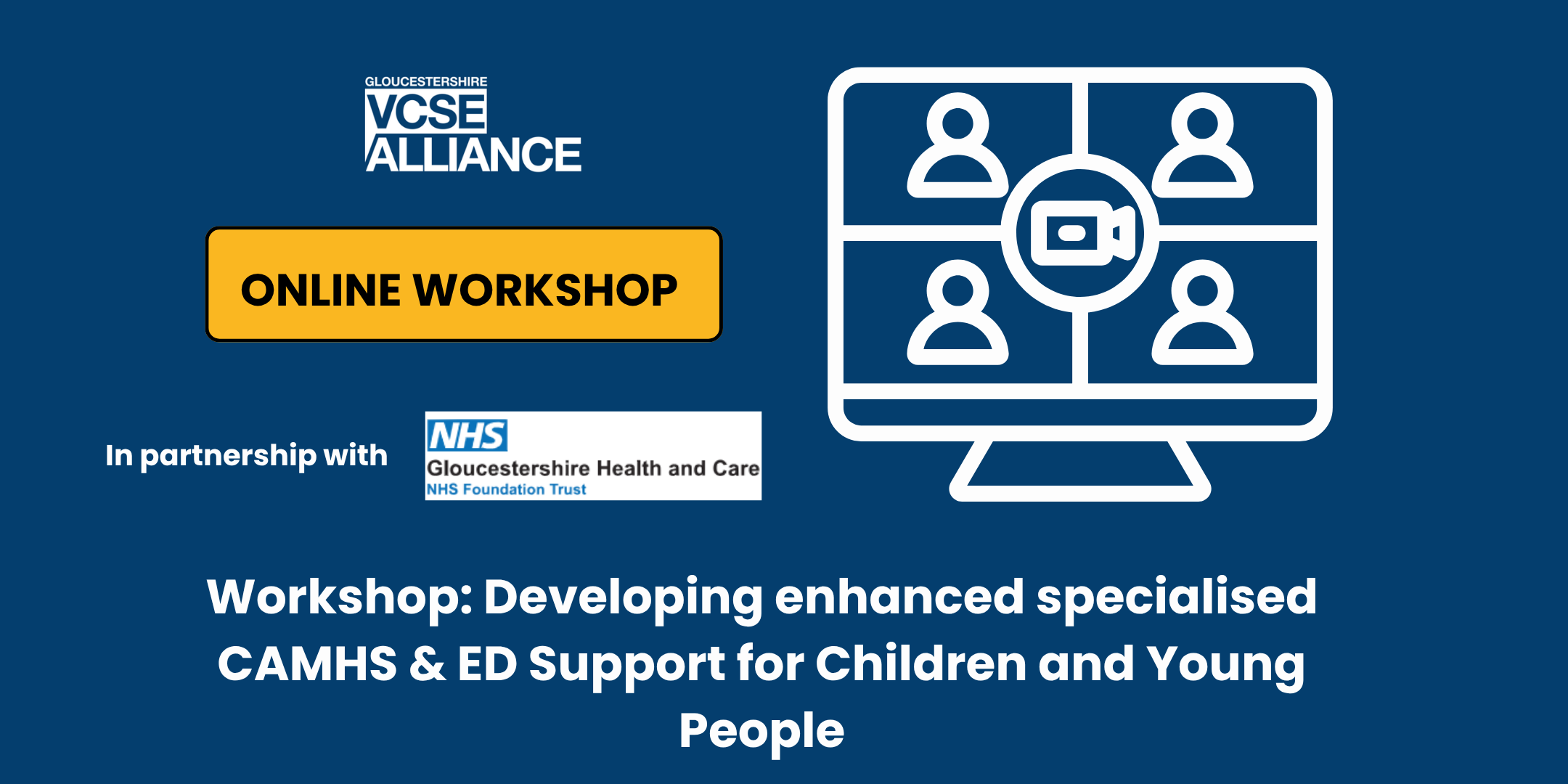 Workshop: Developing enhanced specialised Children and Adolescent Mental Health Services (CAMHS) & Eating Disorder support for Children and Young People
