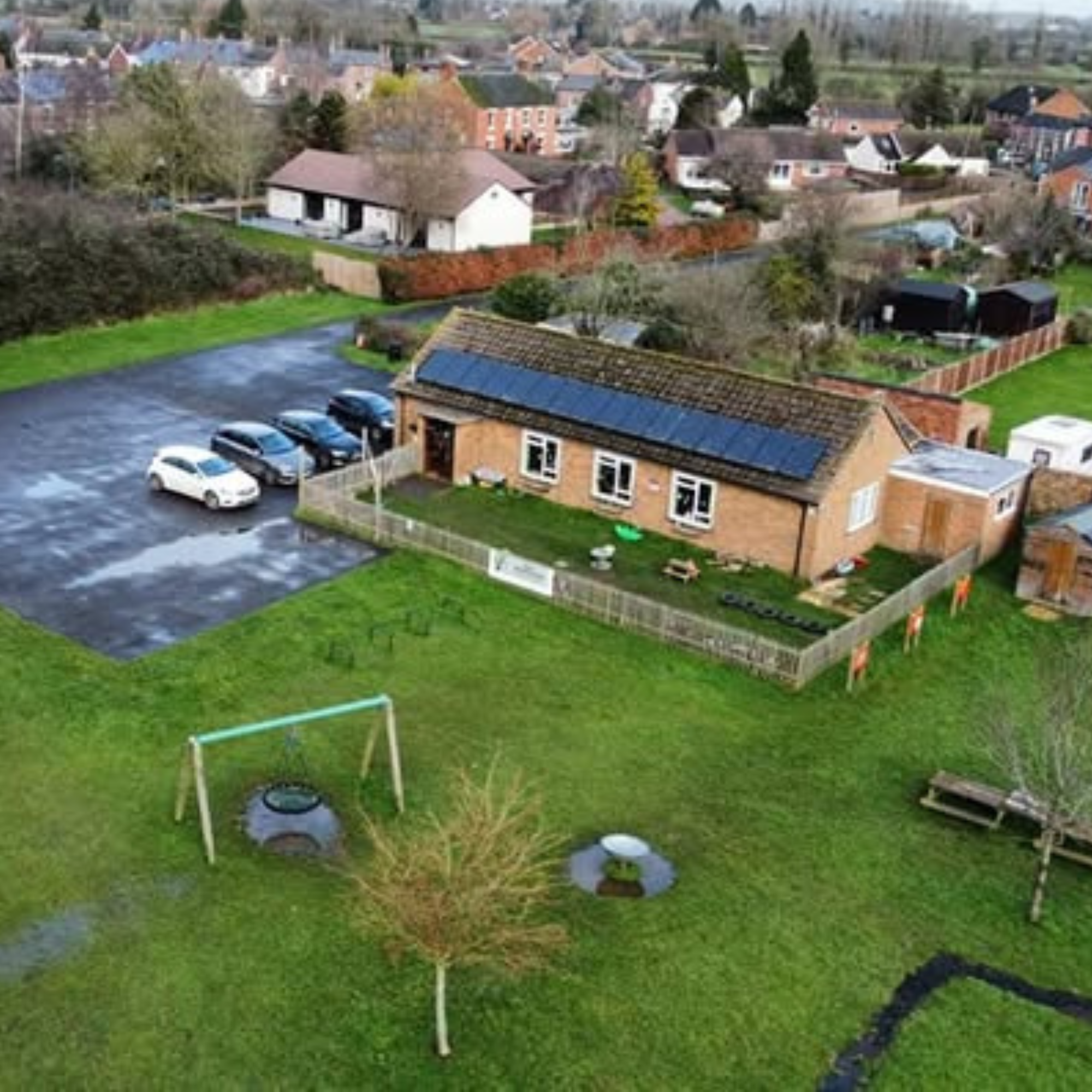 Image of Fretherne with Saul Memorial Hall and Playing Field