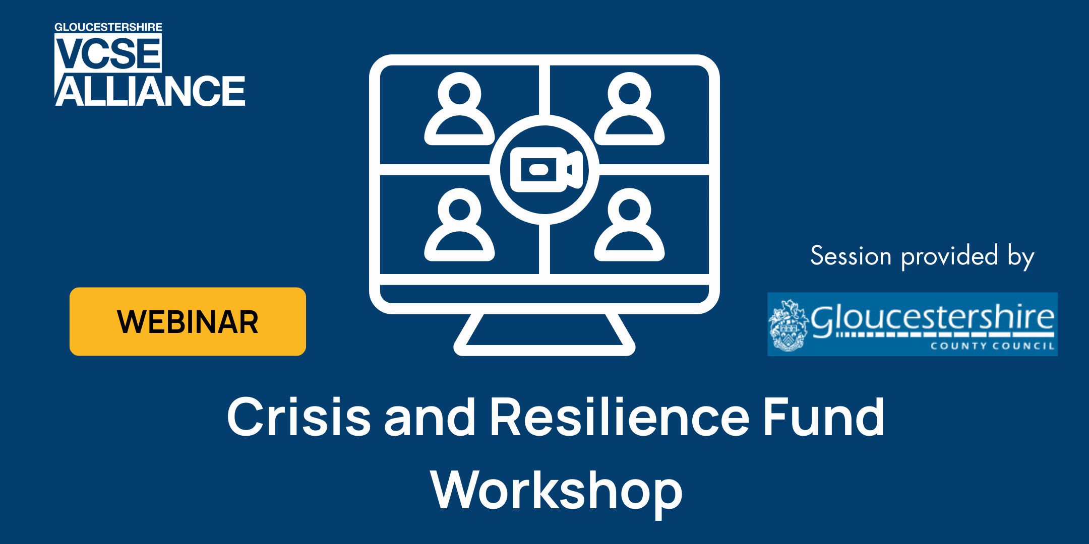 Header banner for the Crisis and Resilience Fund Workshop