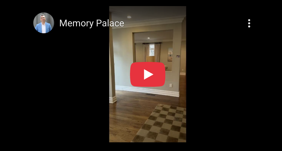 Using the “Memory Palace” method to Remember my speech
