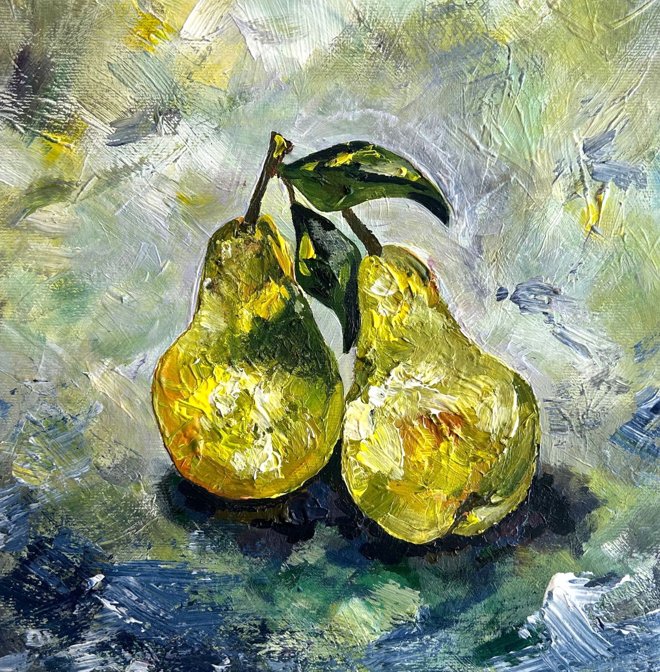 A Pair of Pears - Original Acrylic - SOLD