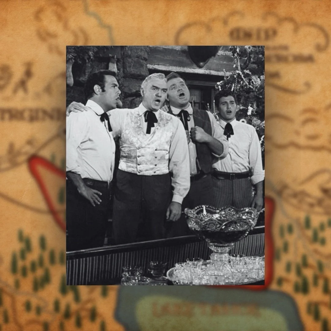 The Christmas Season is upon us! 🎄 Here is a great photo from the episode, &ldquo;Gabrielle&rdquo;. Such a sweet story. 

#bonanza #classictelevision #pernellroberts #danblocker #michaellandon #lornegreene #western