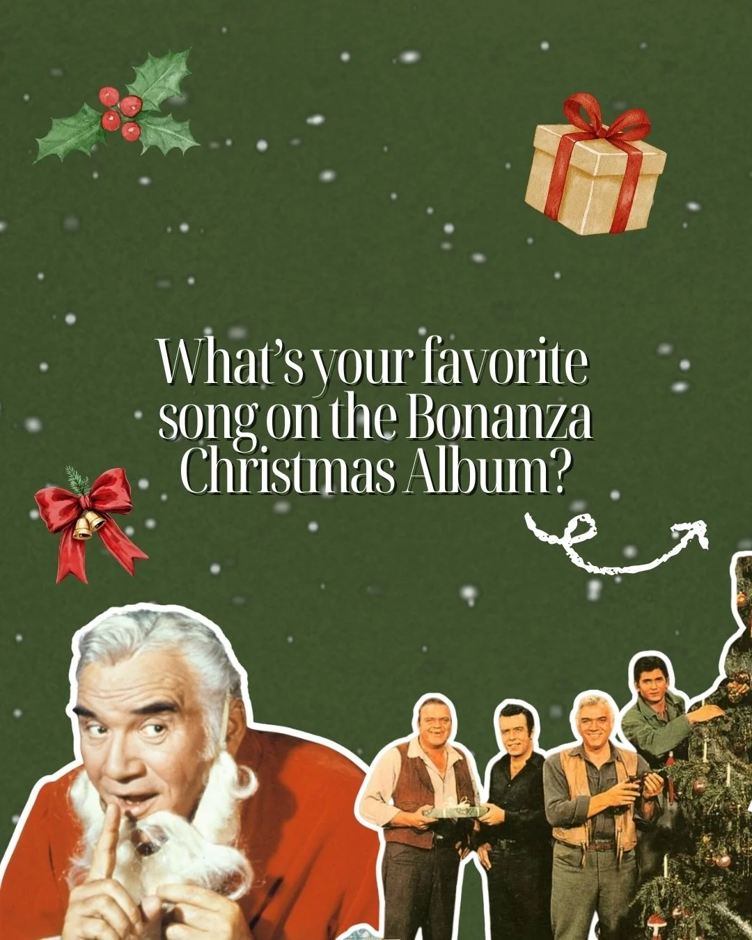 Which song is your favorite? I&rsquo;ll always be partial to Pernell Roberts&mdash;he was such a talented singer and performer&mdash;but of course, I can appreciate the others as well. 🔥

#bonanza #classictv #christmas2025 #michaellandon #pernellrob