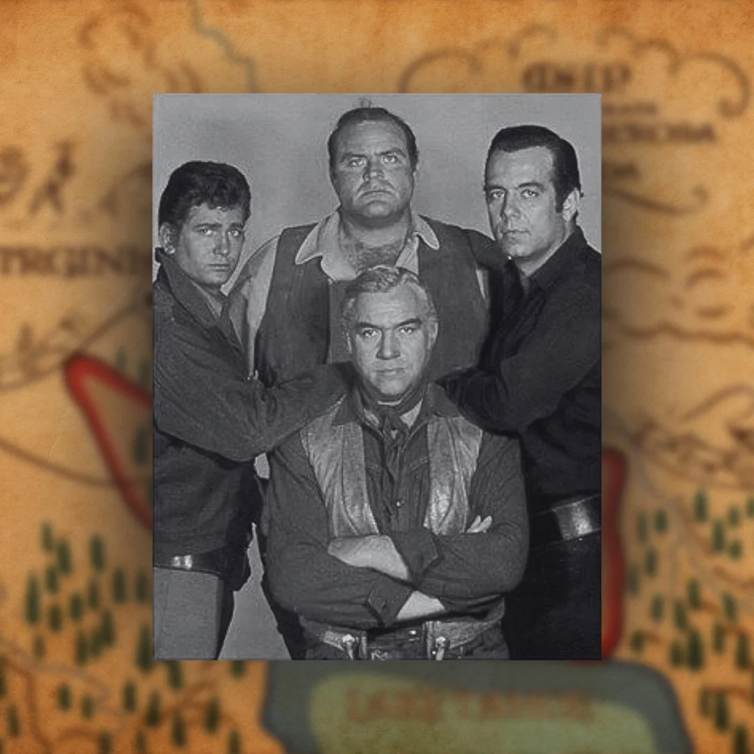 Here is a very serious and stoic picture of the main cast for today. 🫡

#bonanza #danblocker #lornegreene #pernellroberts #michaellandon