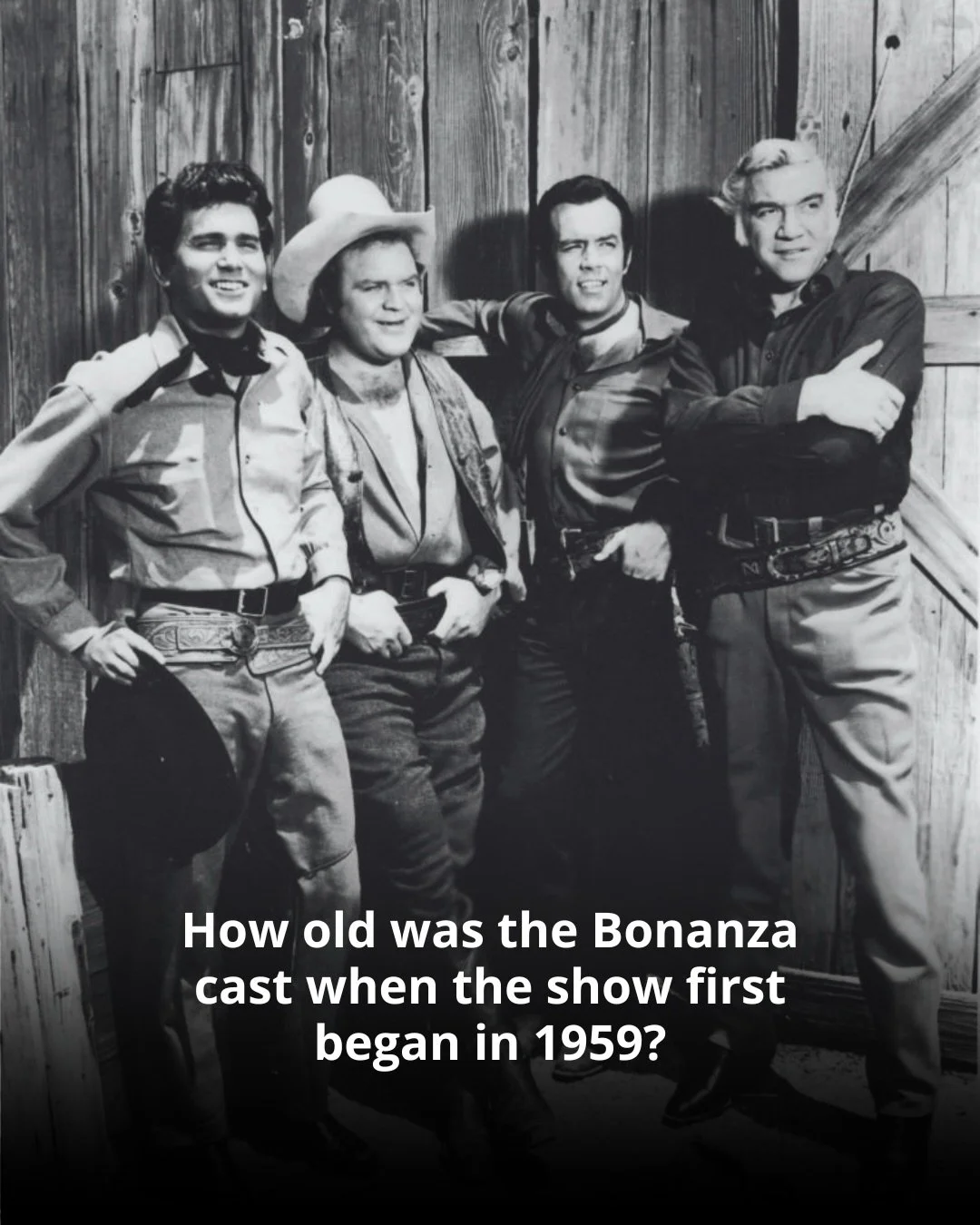 Some fun facts on the Bonanza cast/Cartwright family ages! How old do you envision the Cartwright family to be? 🤔

#michaellandon #littlejoe #classictv #lornegreene #bonanza