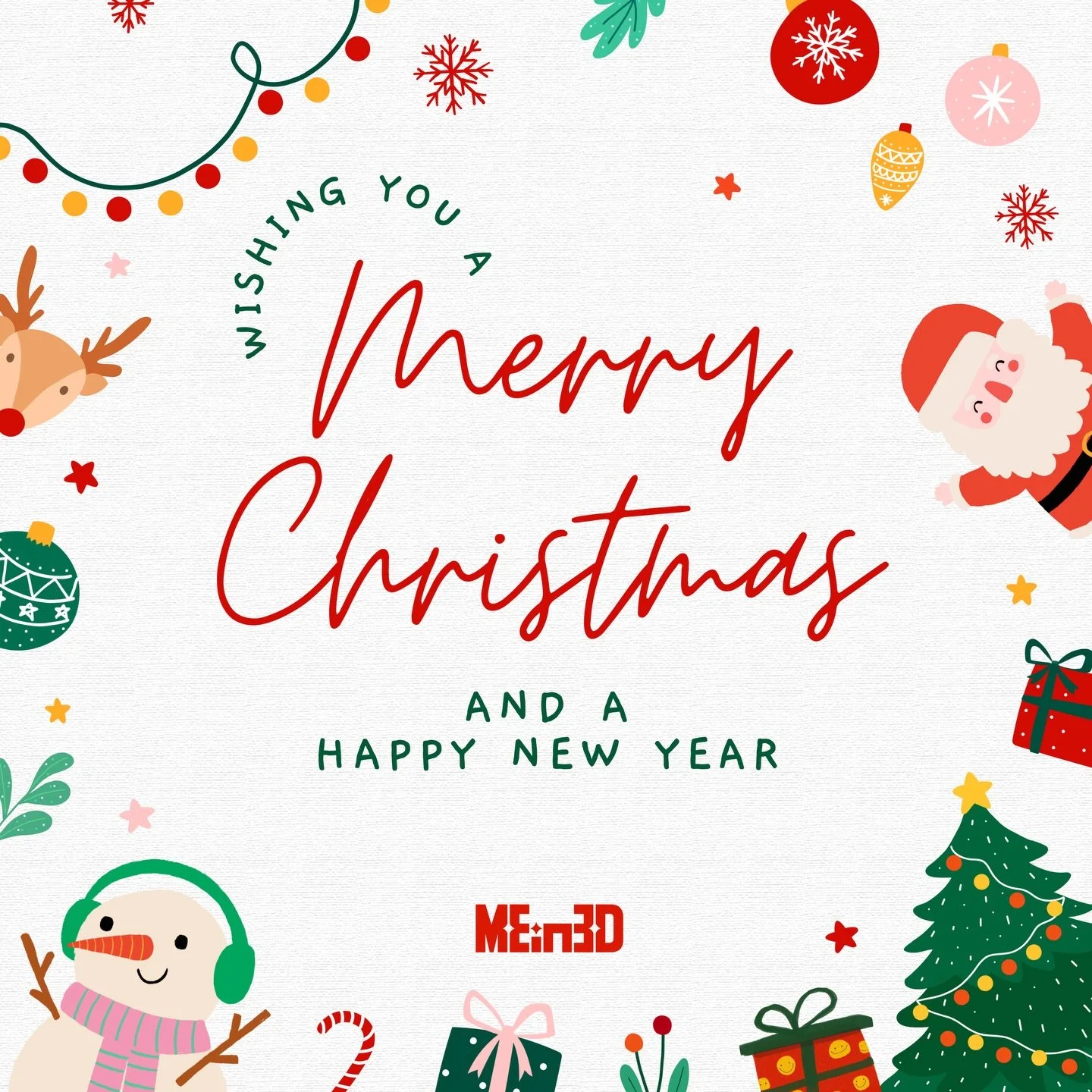Merry Christmas from the MEin3D family! 🎅🎄
Wishing you all a joyful holiday season and a very happy New Year.
Thank you for being part of our journey we hope your days are full of warmth, laughter, and good vibes! ✨💙

#MerryChristmas #HappyHoliday