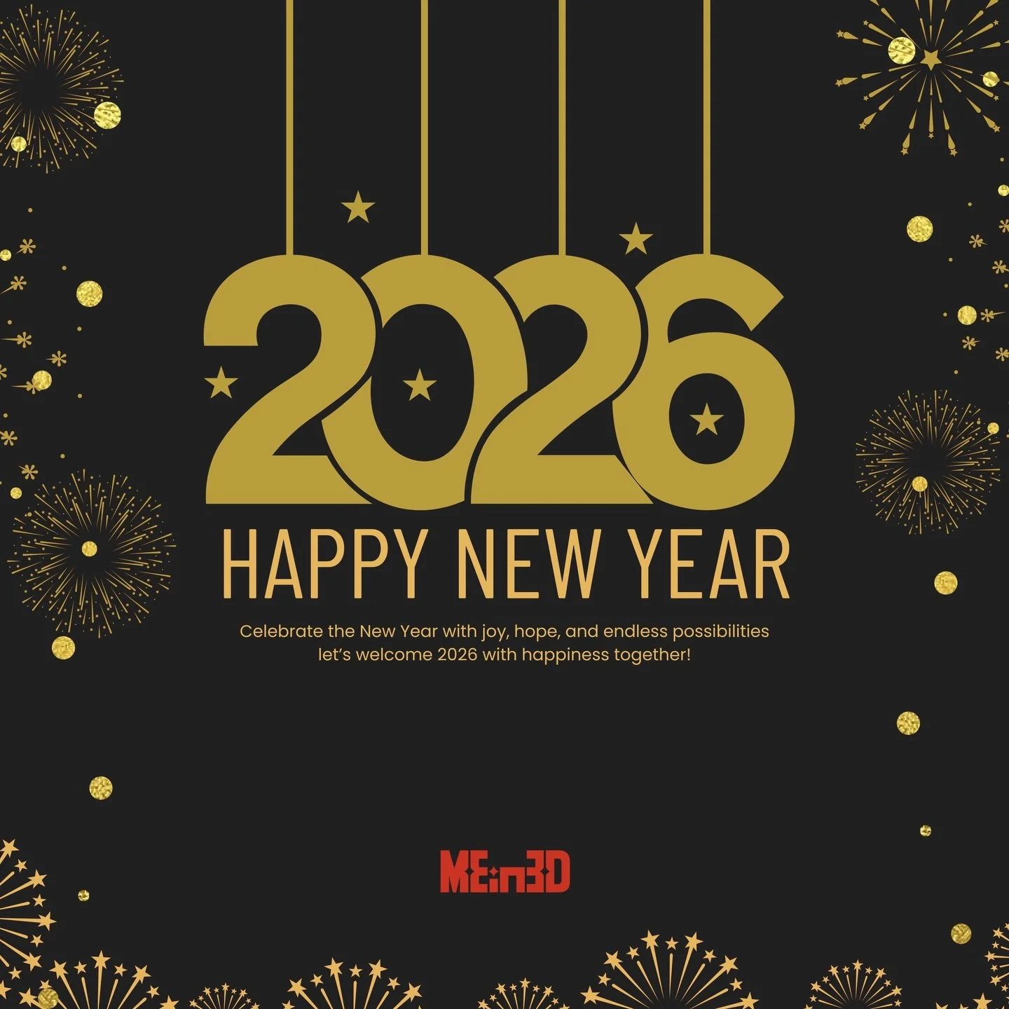 ✨ Hello 2026! ✨
Thank you to everyone who supported, trusted, and believed in MEin3D this year.
Your support means the world to us and keeps us creating, innovating, and improving every day.

Here&rsquo;s to a year full of new ideas, new projects, an
