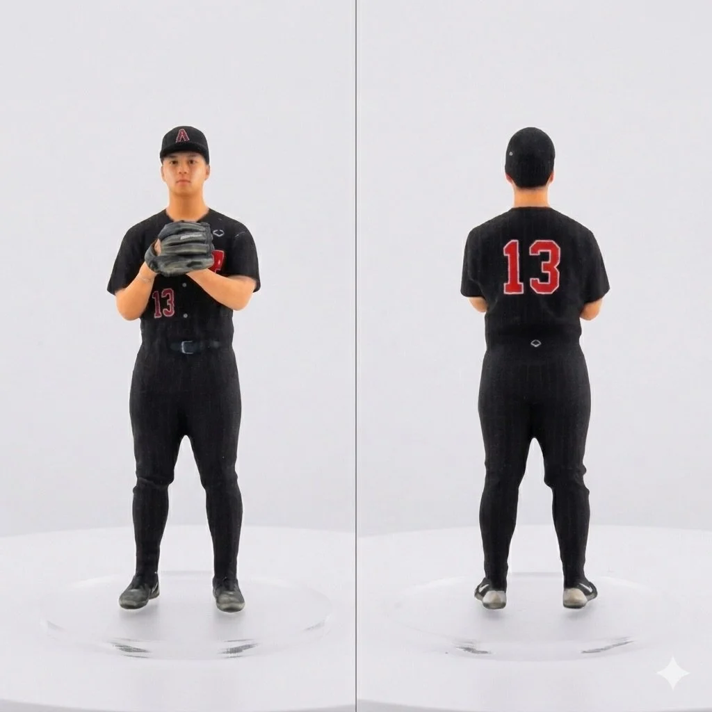 Game face on. 💯⚾️

Send us a message if you&rsquo;re interested in scheduling a 3D scan! 📩

#MEin3D #3DPrint #BaseballLife #GameReady