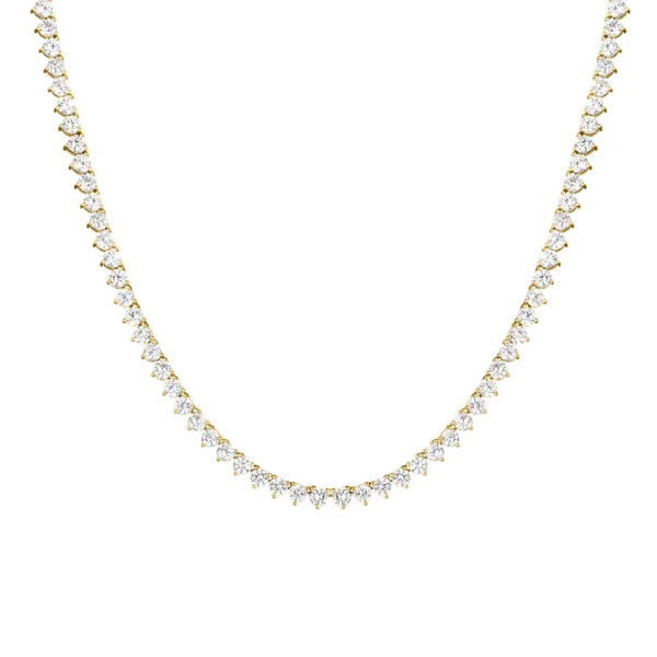 Tennis Necklace Lab Diamonds 14k Gold