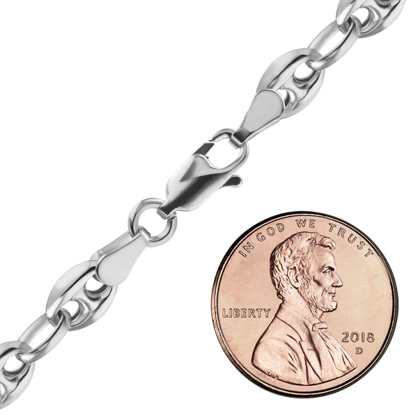 Puffed Mariner Link Hollow Silver 925