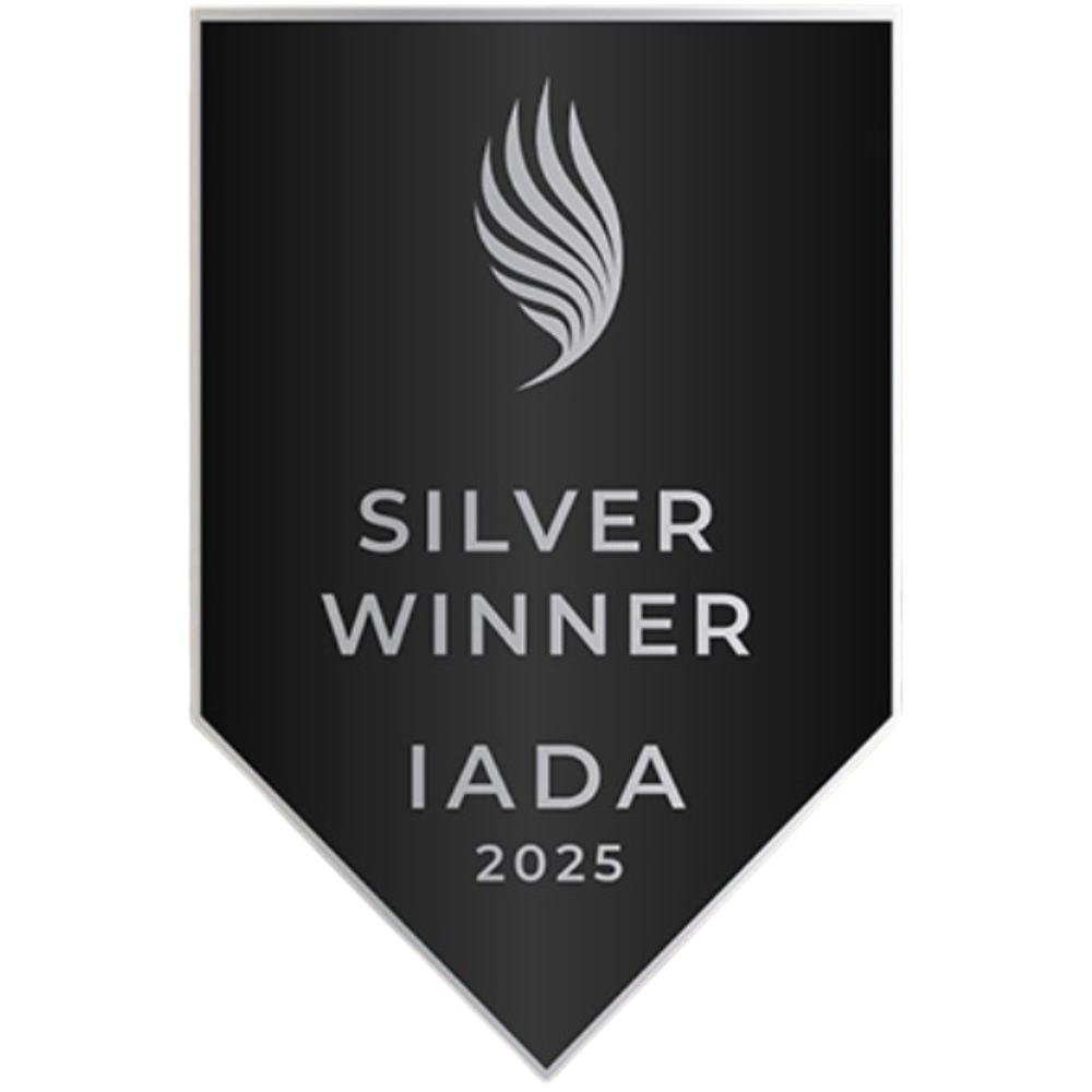 IADA 2025 Silver Winner Badge: International Architecture & Design Awards achievement for Kimmel Interiors.