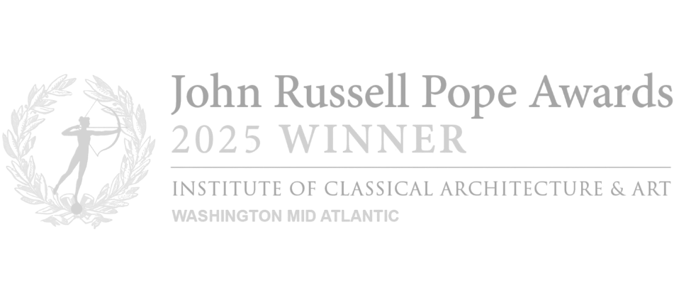 Kimmel Interiors - John Russell Pope Award Winner 2025, recognizing architectural precision and classical design excellence in the Washington Mid-Atlantic region.