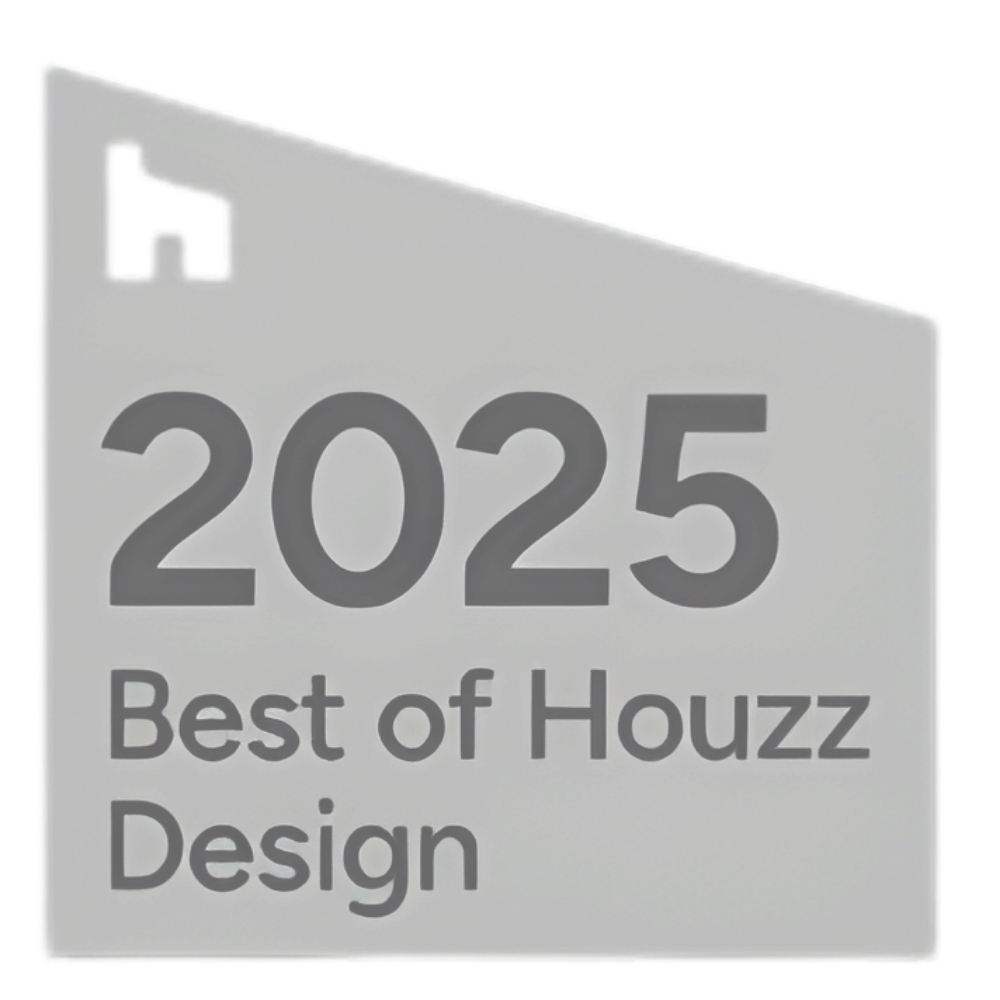Best of Houzz 2025 Design Award Badge: Kimmel Interiors achievement in high-end interior architecture and curated furnishings.