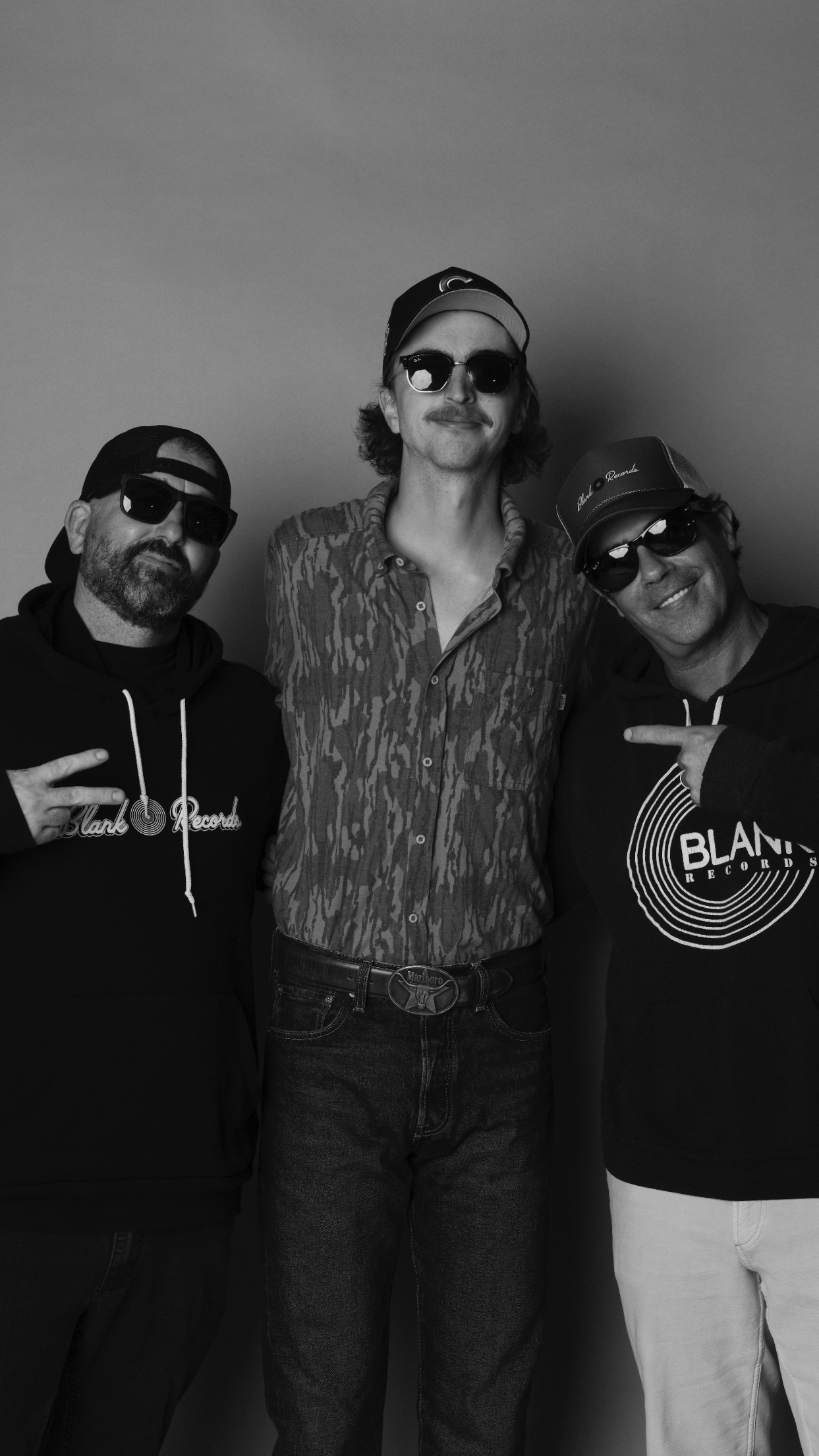 Greg Fischer "Fischtank" (Owner of Fischtank Productions), Jacob Young (singer from Ole 60) and Adam Blank (Owner of Live At The Printshop)