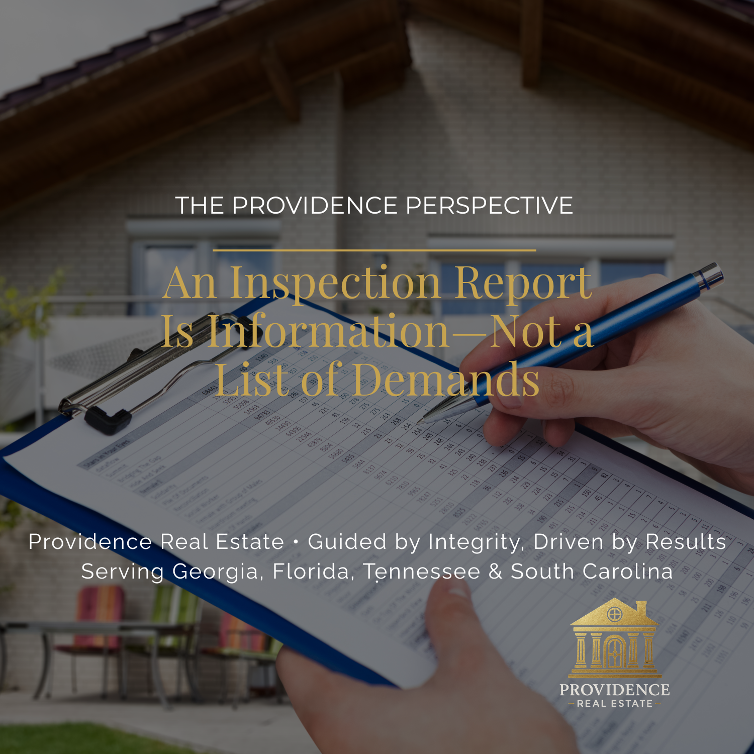 Providence Perspective: An Inspection Report Is Information—Not a List of Demands