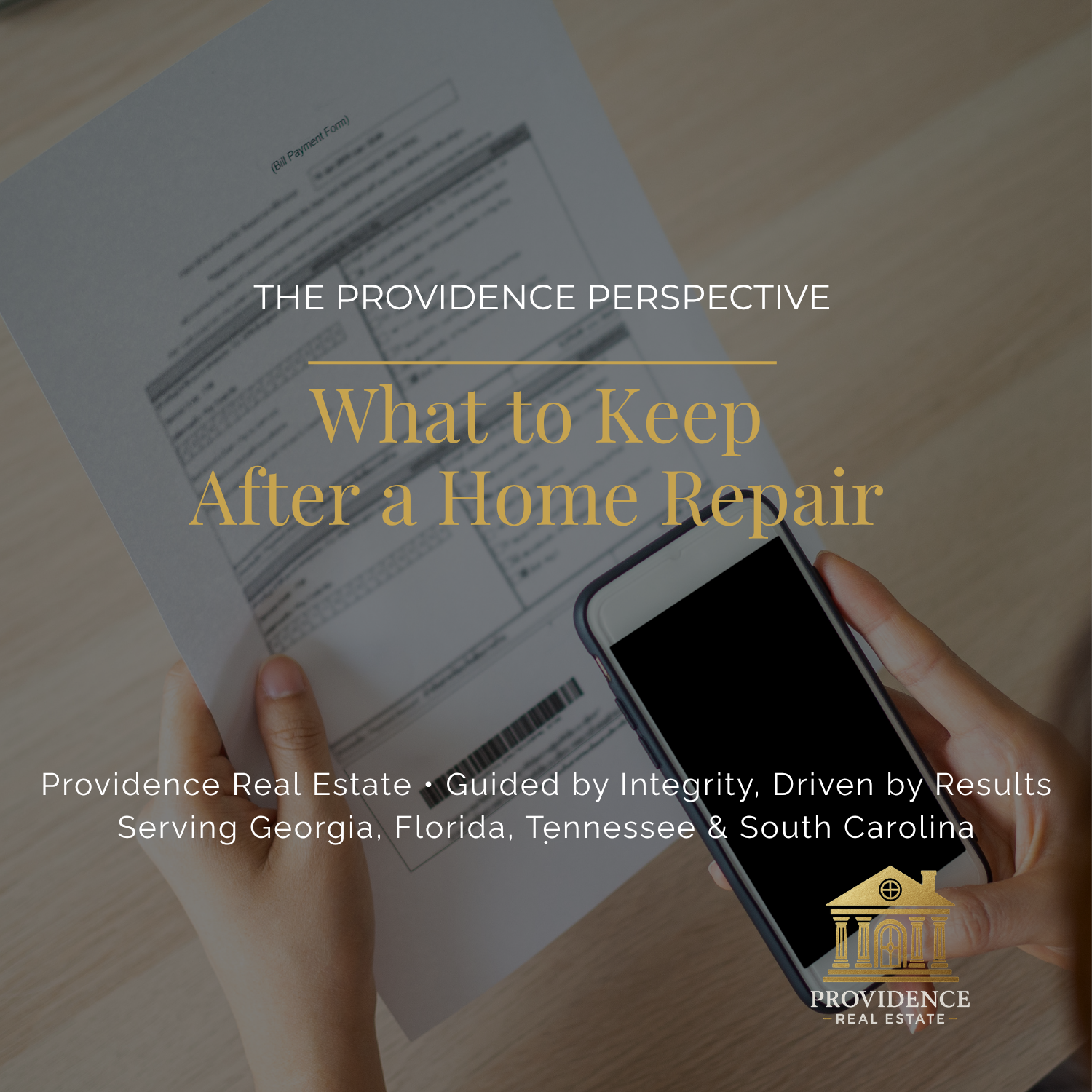 The Providence Perspective — What to Keep After a Home Repair