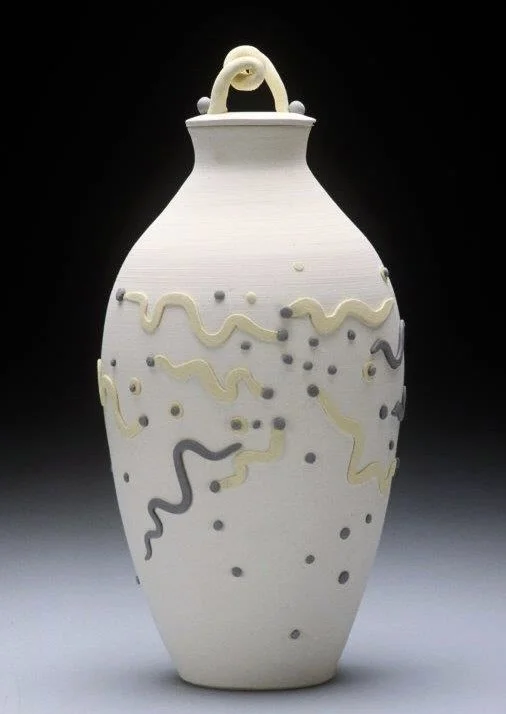 Tall White Vessel