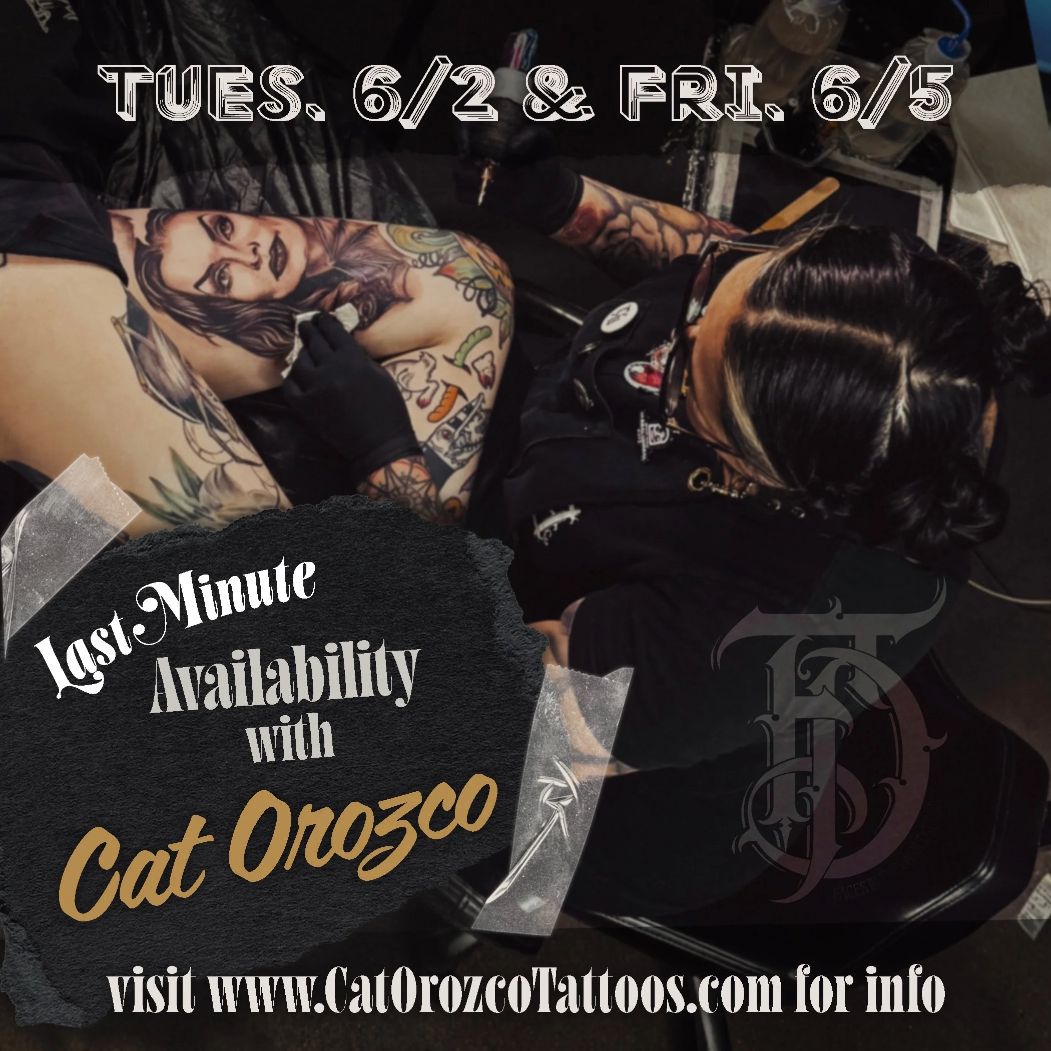 👁️&zwj;🗨️✖️some APPTS AVAILABLE with the floral queen herself, Miss @catorozcotattoo ✖️ have a new idea? 💭 or an existing client hoping to skip the line to finish a tattoo before summers in full swing? Look no further! Given we are closed tomorrow