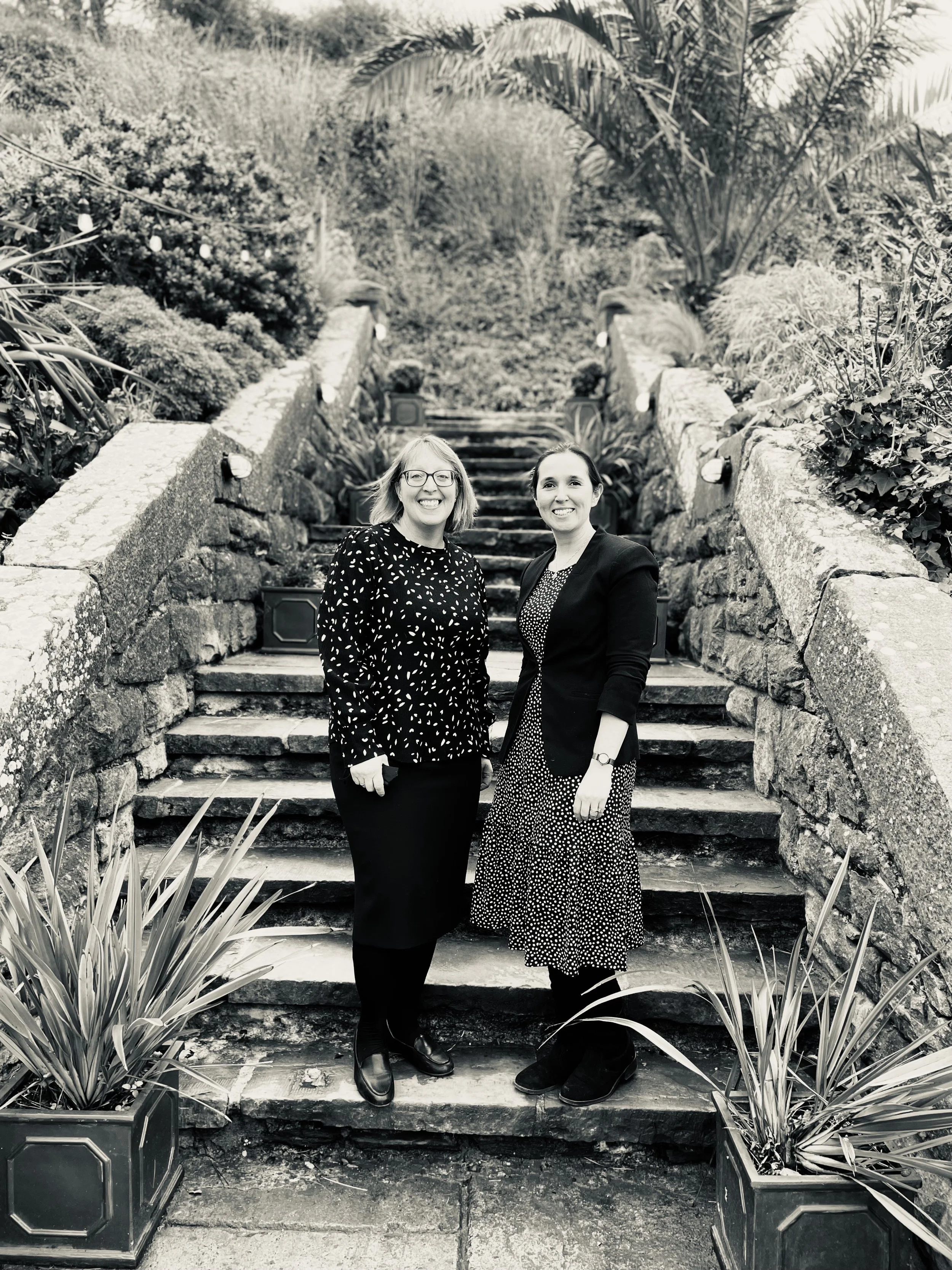 Event Managers, Katie and Claire, ready for work - weddings in Devon.