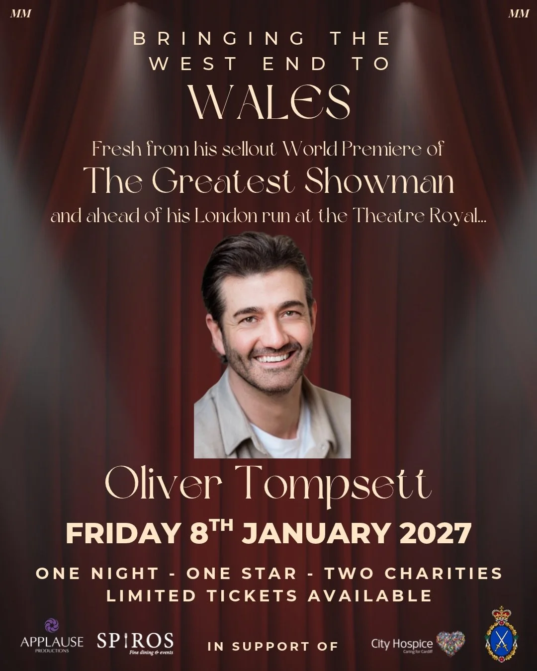 Oliver Tompsett Live in Cardiff | West End to Wales